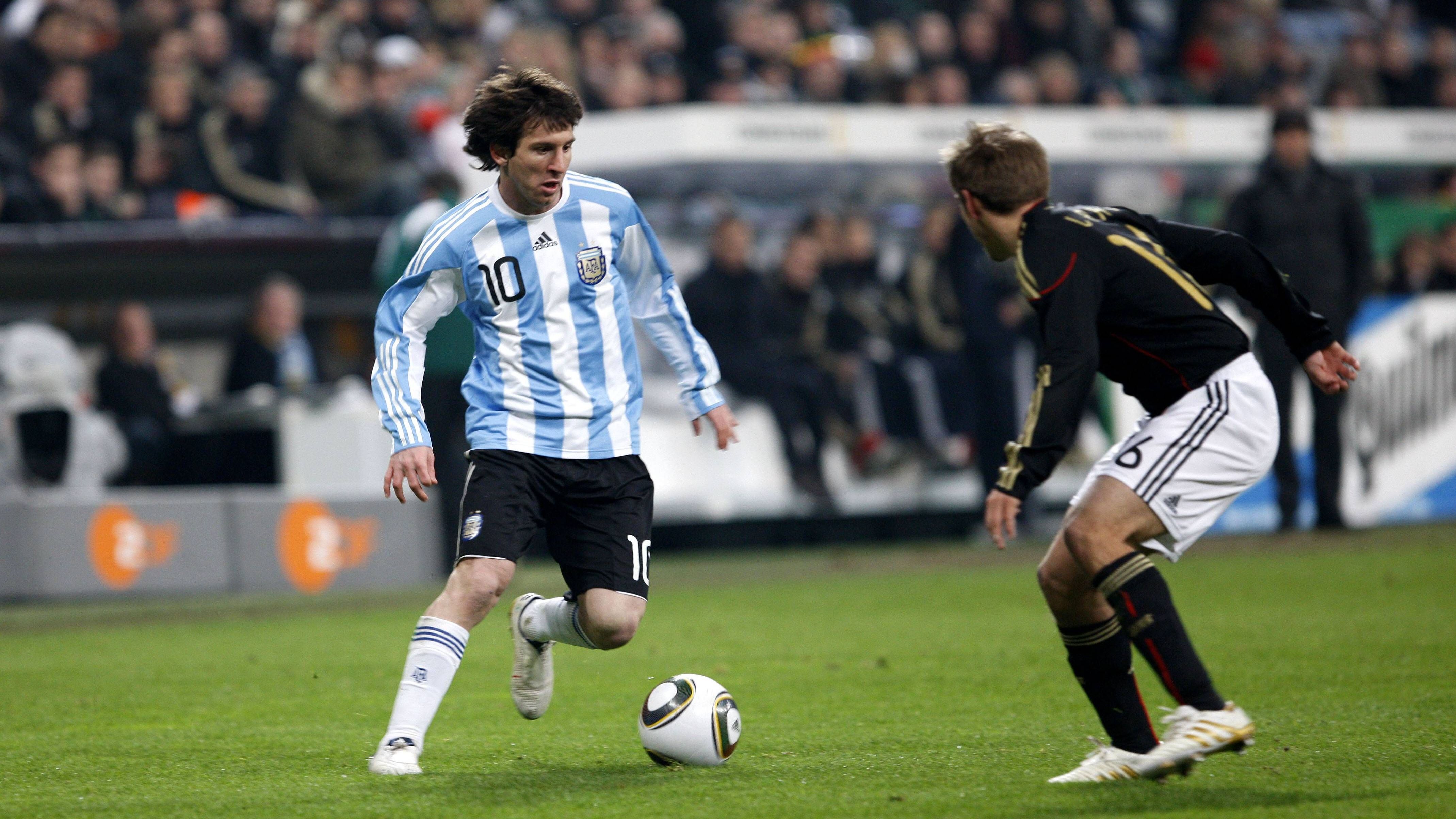 <strong>Alle Duelle zwischen Müller und Messi</strong><br>Beide Spieler standen damals in München in der Startelf. Messi (l.) spielte durch, Müller wurde nach 67 Minuten ausgewechselt.