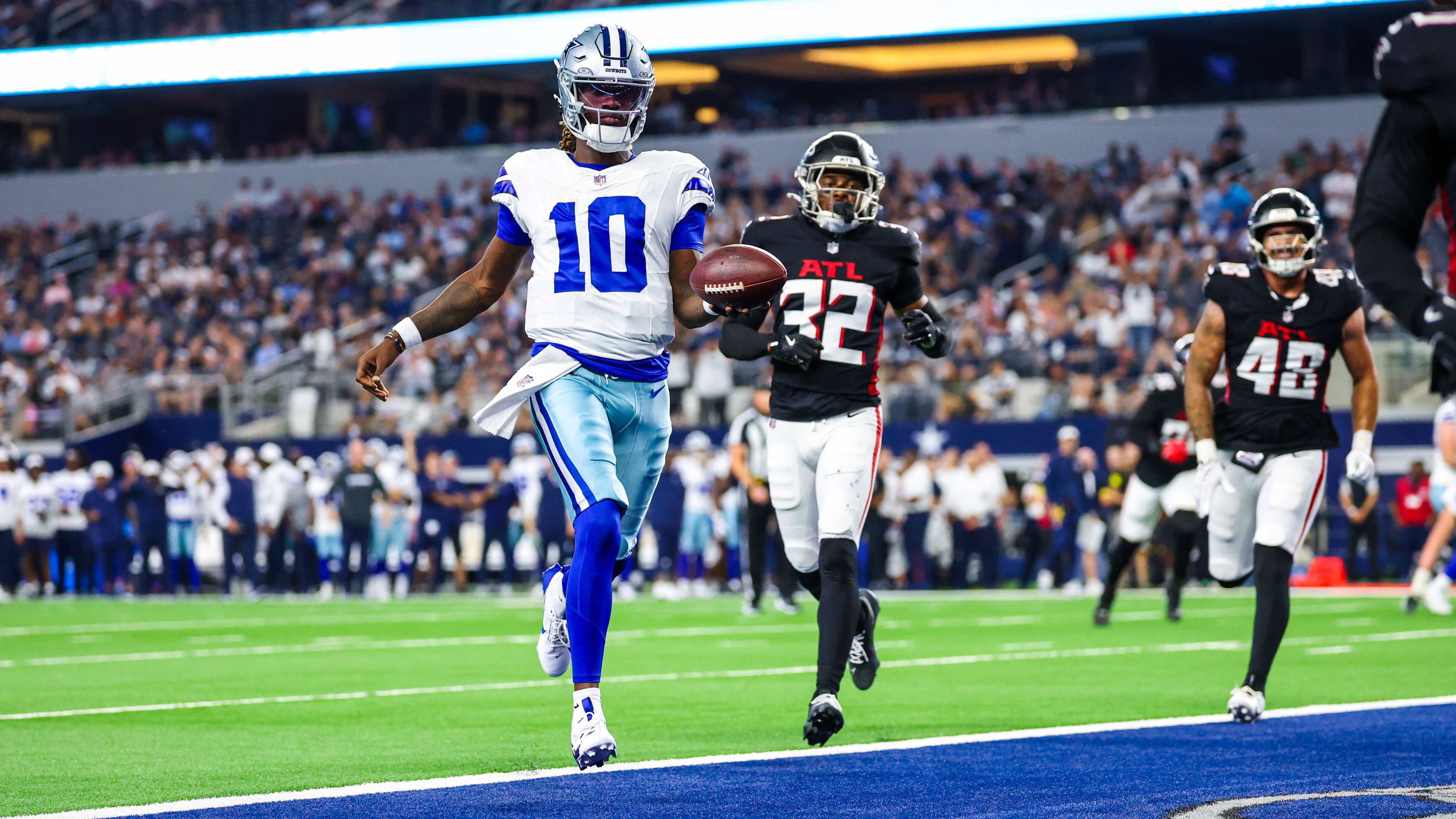 <strong>Joe Milton III (Dallas Cowboys)<br>Alter:</strong> 25<br><strong>Draftpick:</strong> 193 im Jahr 2024<br><strong>Jahresgehalt 2025:</strong>&nbsp;960.000 Dollar<br><strong>Beste Saison:</strong> 2024 bei den New England Patriots mit 241 Passing Yards, 16 Rushing Yards, 2 Touchdowns (davon 1 Rushing Touchdown) und 0 Interceptions in 1 Spiel