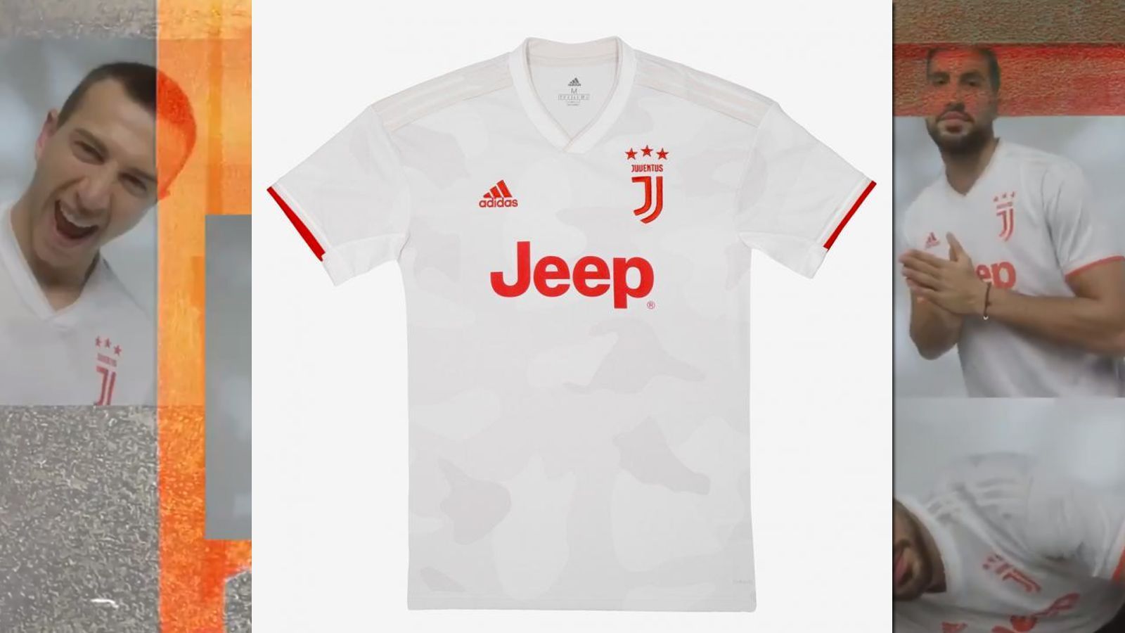 
                <strong>Juventus Turin </strong><br>
                Juventus Turin hat sein neues Auswärtstrikot vorgestellt. Cristiano Ronaldo & Co. werden in der kommenden Saison in fremden Stadien in Weiß und Orange auflaufen. Der leichte Camouflage-Pixel-Effekt ist an der Architektur rund um das Allianz Stadium angelehnt.
              