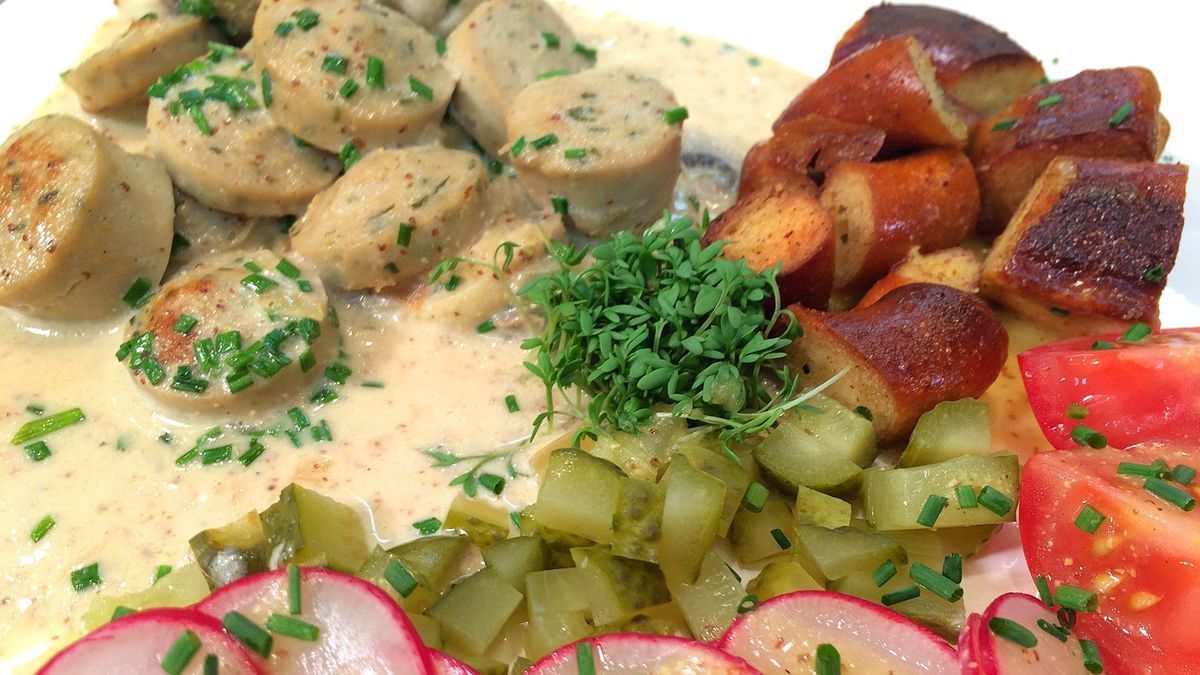 ALt Rezept Weißwurst-Ragout