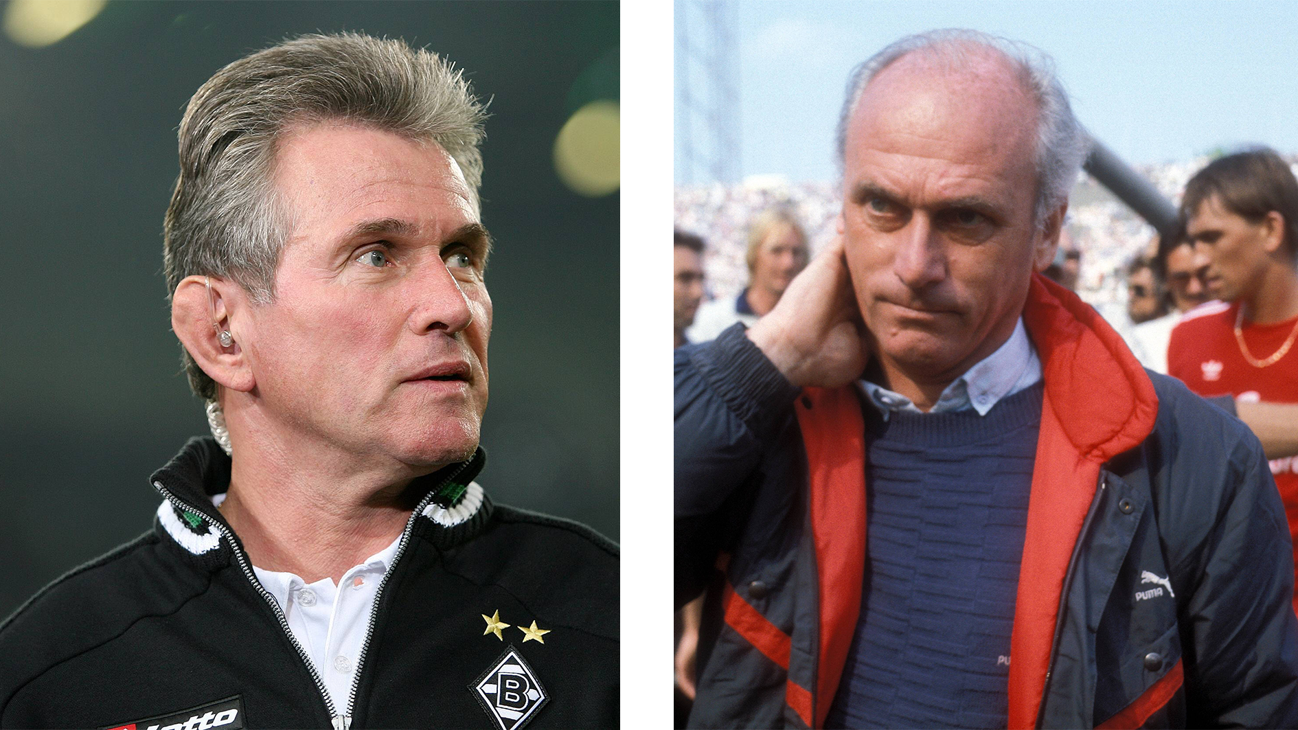 <strong>Jupp Heynckes/Udo Lattek (Borussia Mönchengladbach/Bayern München)</strong><br>Im März 1986 gab Jupp Heynckes seinen Abschied von Borussia Mönchengladbach bekannt. Im Sommer sollte er Udo Lattek bei Bayern München ablösen.