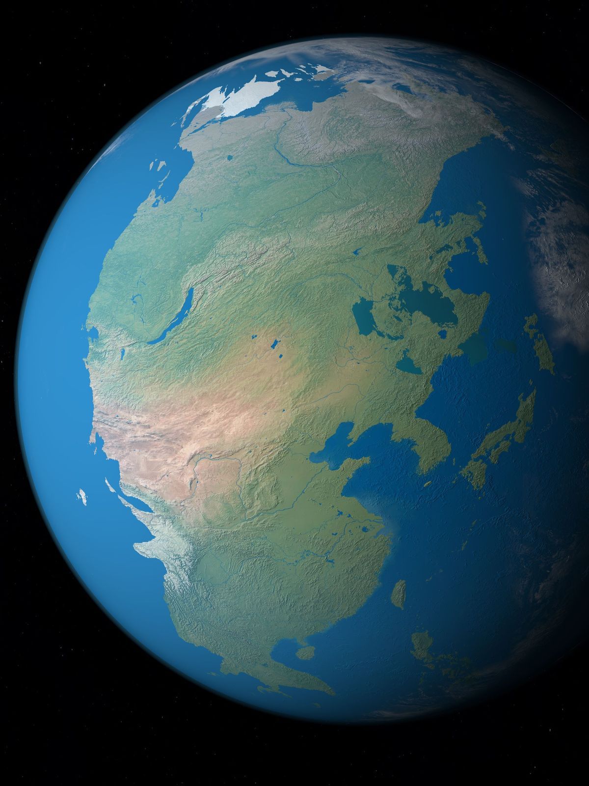 Ähnlich wie bei dem früheren Superkontinent Pangäa könnten Aurica oder Amasia mit den heutigen Kontinentalplatten einen neuen Superkontinent bilden.