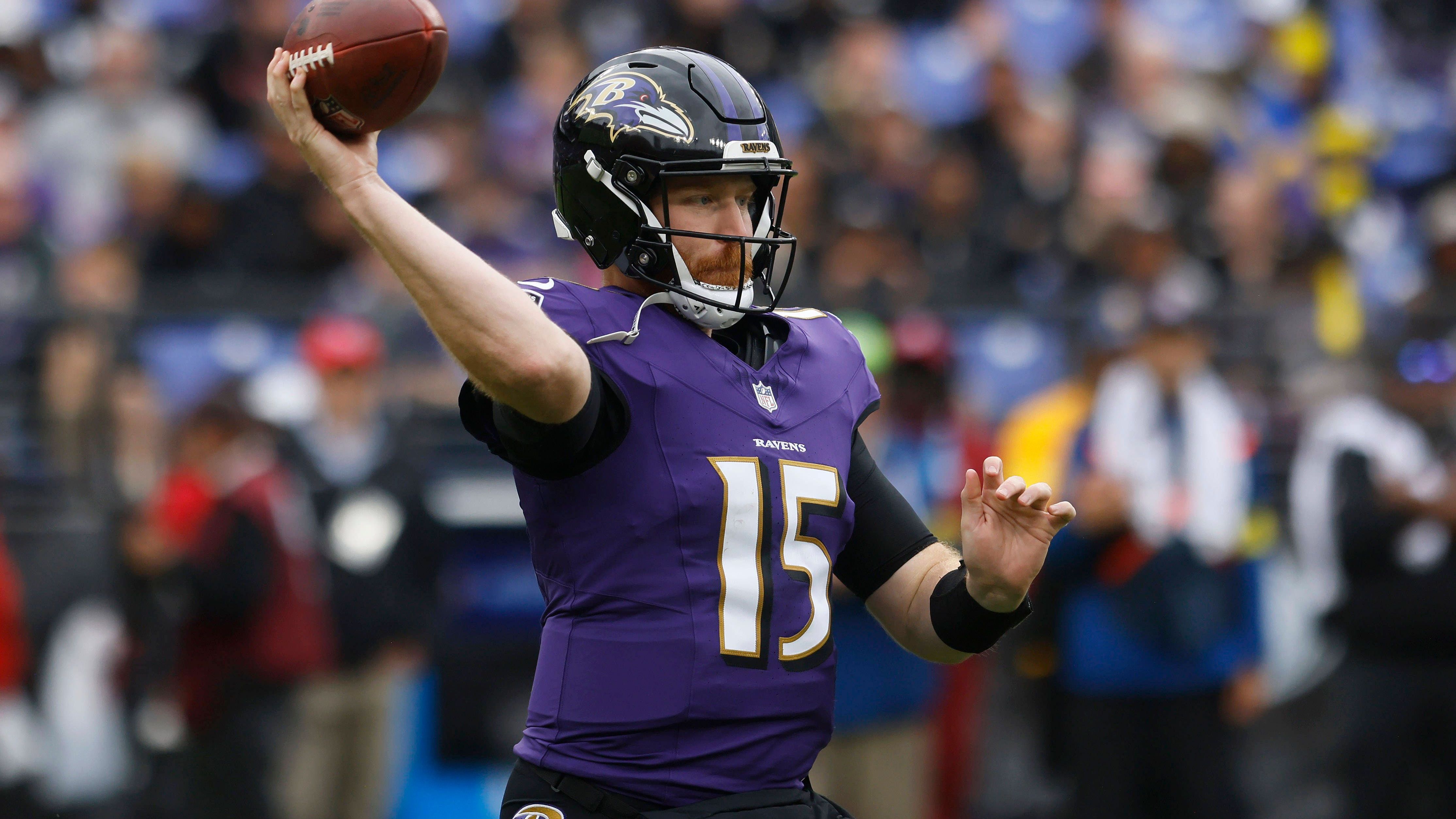 <strong>Platz 32: Cooper Rush (Baltimore Ravens)<br></strong>Die Offense der Baltimore Ravens ohne Lamar Jackson ist ungefähr so gefährlich wie ein drei Monate alter Golden-Retriever-Welpe. Für Nicht-Hundebesitzer: Das ist nicht wirklich gefährlich. Der Arbeitsnachweis von Backup Cooper Rush in drei Einsätzen: keine Touchdowns, vier Interceptions. Aua.