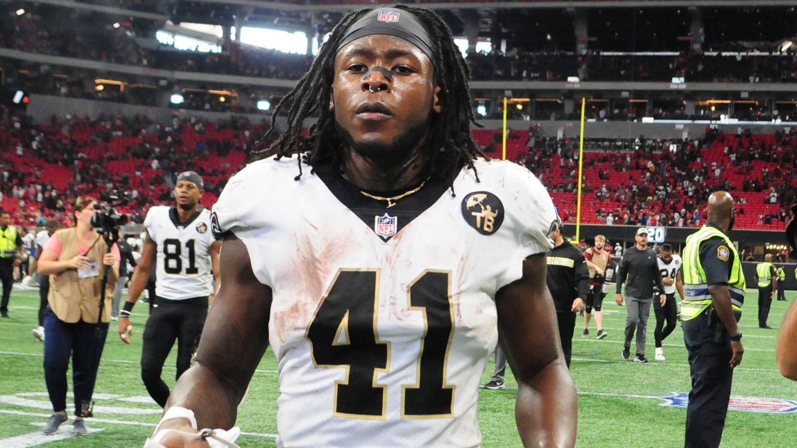 
                <strong>Platz 14: Alvin Kamara</strong><br>
                Position: Running BackTeam: New Orleans SaintsPlatzierung im Vorjahr: 20
              