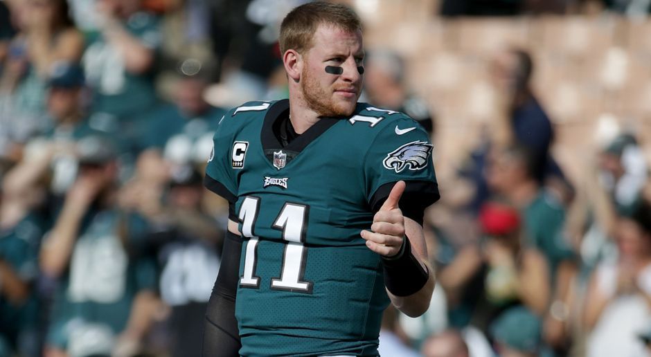 
                <strong>Carson James Wentz</strong><br>
                Philadelphia EaglesQuarterback
              