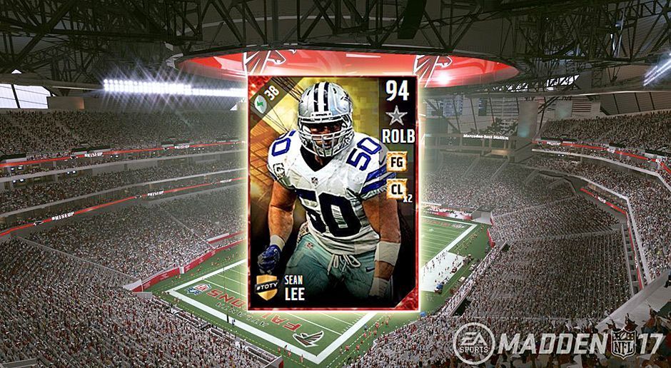 
                <strong>Right Outside Linebacker: Sean Lee</strong><br>
                Right Outside Linebacker: Sean LeeTeam: Dallas CowboysGesamt-Stärke: 94
              