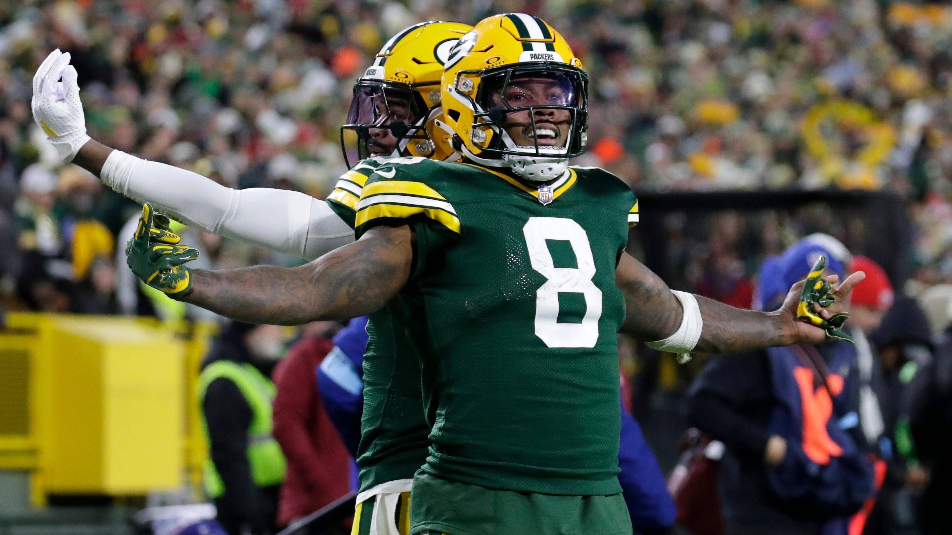 <strong>4. Platz: Josh Jacobs</strong><br>Position: <strong>Running Back</strong><br>Aktuelles Team: <strong>Green Bay Packers</strong><br>Absolvierte Spiele in den letzten drei Jahren: <strong>47</strong><br>Rushing Touchdowns in diesem Zeitraum: <strong>33</strong>