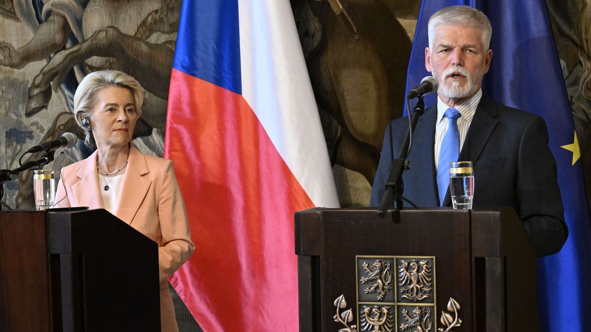 Tschechiens Präsident Pavel empfängt EU-Kommissionspräsidentin