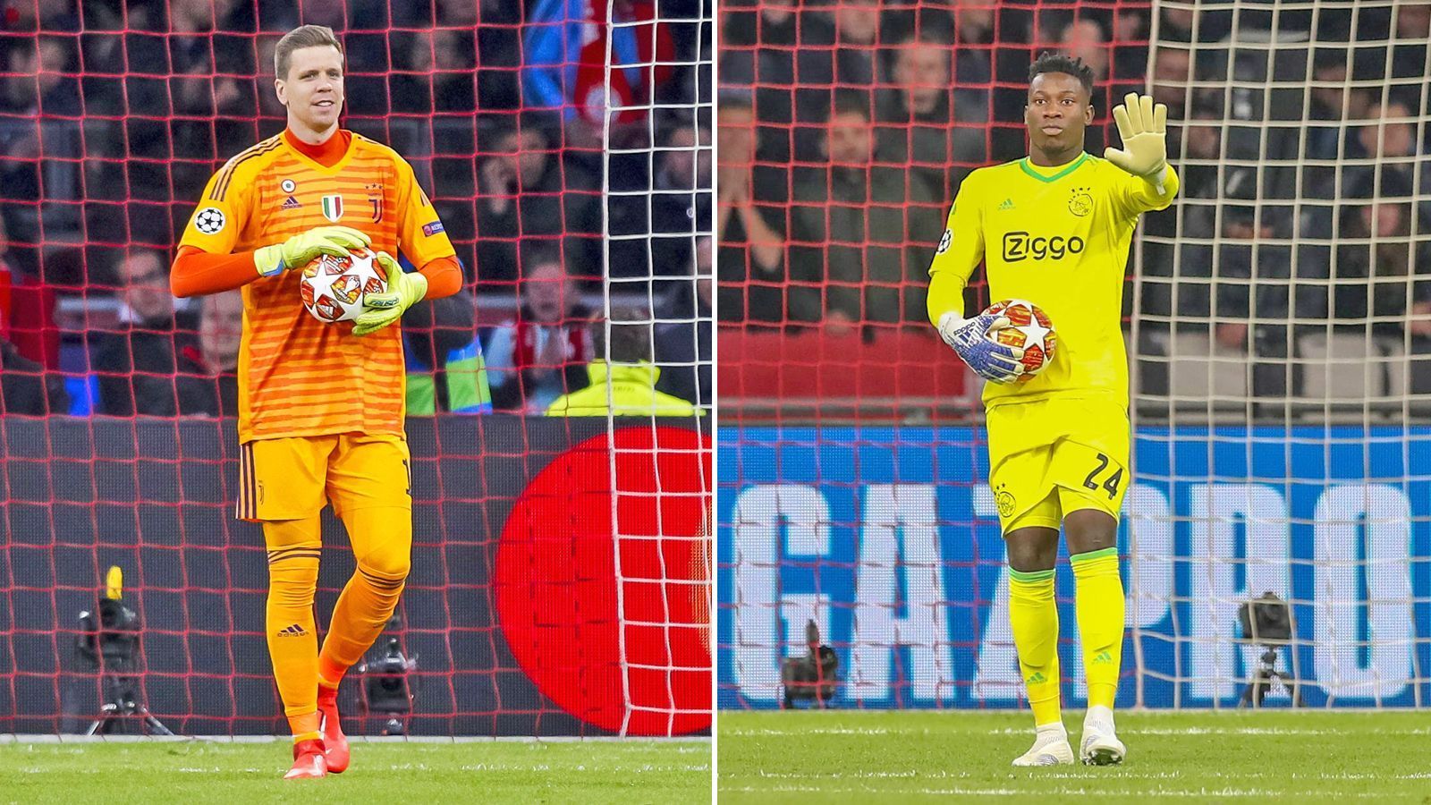 
                <strong>Torwart: Wojciech Szczesny vs. Andre Onana</strong><br>
                Direkt zu Beginn gibt es das erste enge Duell. Szczesny hat sich nach einer Saison als Buffon-Backup zur Nummer eins bei Juve gemausert. Auf der anderen Seite steht mit Andre Onana eines der vielleicht größten Torwart-Talente im Fußball. Die Statistiken in der Champions League sprechen aktuell aber leicht für den Polen im Dress der alten Dame. Szczesny hat in dieser Saison in neun CL-Partien erst sieben Mal hinter sich greifen müssen, spielte schon fünf Mal zu Null. Onana hingegen kassierte bereits neun Gegentreffer und hielt nur drei Mal seinen Kasten sauber. Deshalb leichter Vorteil Juve. Zwischenstand: 1:0 Juventus.
              