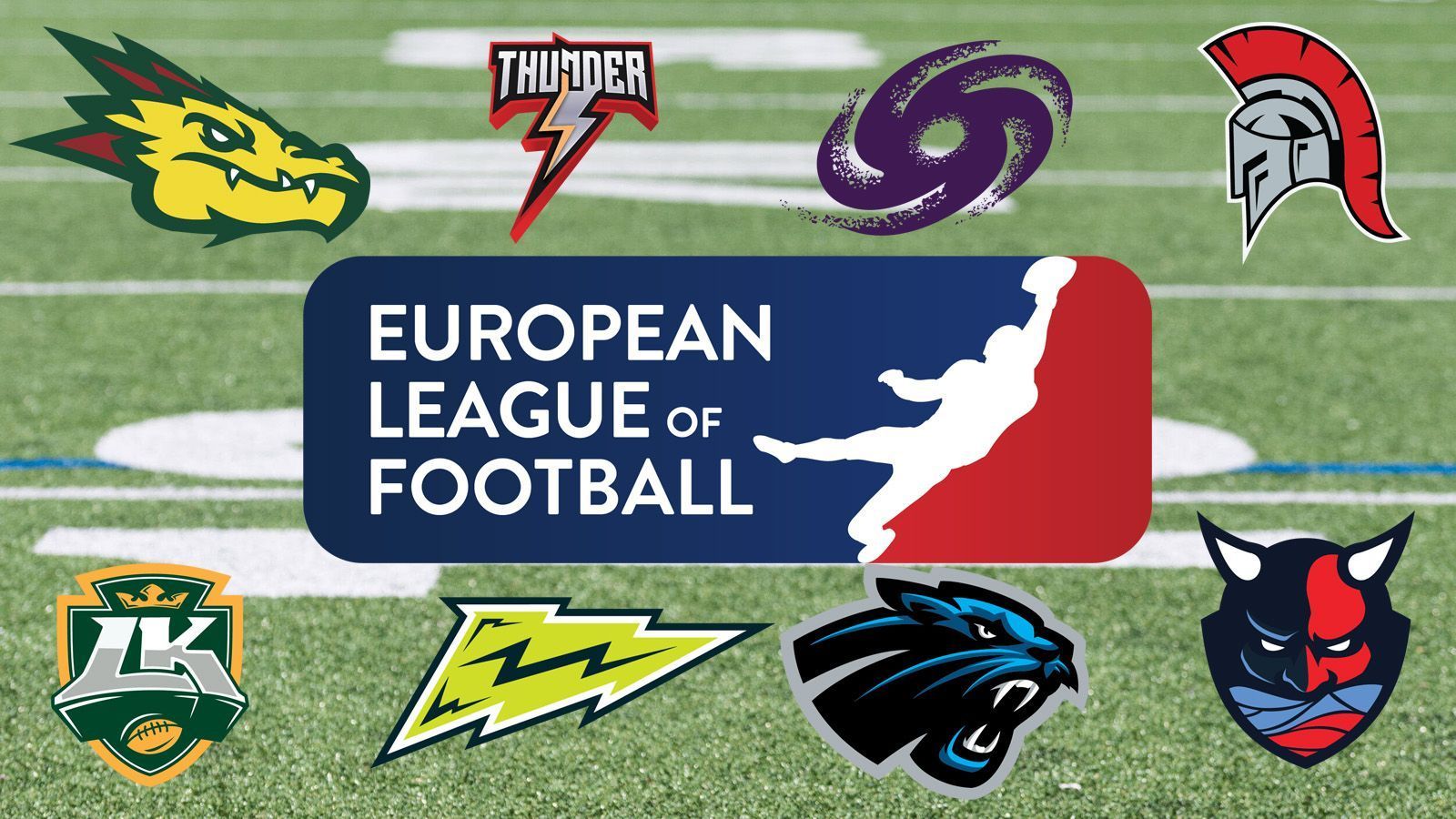 
                <strong>European League of Football: 8 Teams im ran-Check</strong><br>
                Die erste Saison der European League of Football steht in den Startlöchern. Samstag um 19 Uhr übertragen wir auf ran.de das Spiel der Stuttgart Surge bei den Barcelona Dragons im Livestream. Sonntag findet ab 14:45 Uhr auf ProSieben MAXX und ran.de die Übertragung der Hamburg Sea Devils gegen die Frankfurt Galaxy statt. ran.de stellt die acht Teams der ELF kurz vor.
              