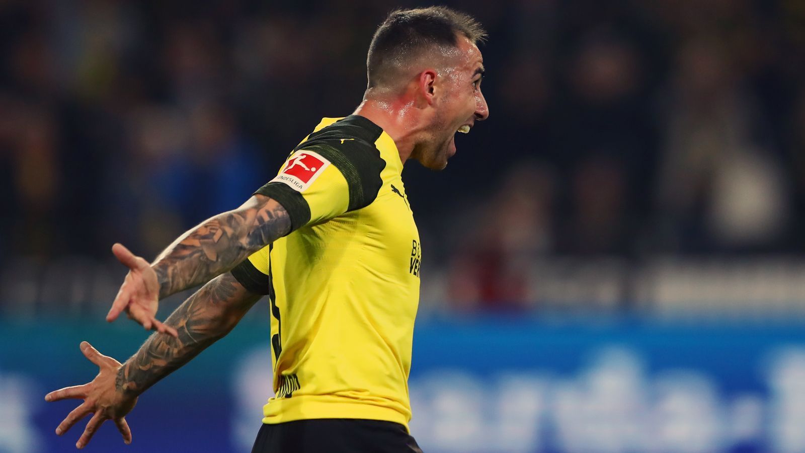 
                <strong>Paco Alcacer (Borussia Dortmund)</strong><br>
                Sein cooler, frecher, sauguter Lupfer ist ein würdiger Siegtreffer im Topspiel der Bundesliga. Alcacer wird seinem Ruf als überragender Einwechselspieler gerecht. ran-Note: 2
              