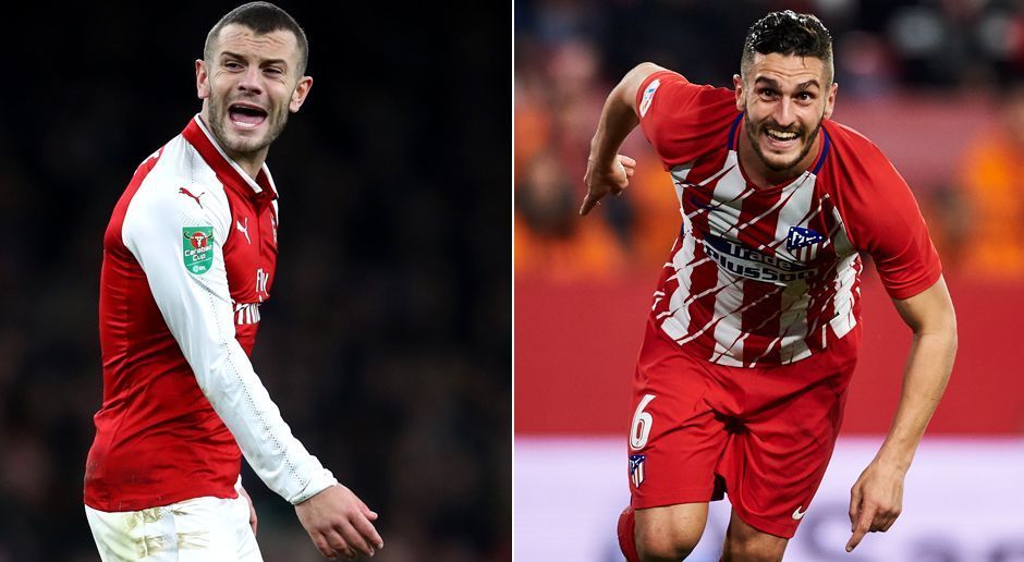 
                <strong>Zentrales Mittelfeld: Jack Wilshere vs. Koke</strong><br>
                Aufgrund des wahrscheinlichen Ausfalls von Henrikh Mkhitaryan rückt vermutlich Jack Wilshere in die Zentrale und Danny Welbeck auf links. Das würde dazu führen, dass sich Wilshere und Koke für ihre Teams vor der Spitze um die Ballverwertung kümmern. Wilshere spielt keine Glanzsaison, fiel häufiger aus. Beide sind pass- und zweikampfsicher. Der Spanier kommt in dieser Saison aber immerhin auf fünf Tore und fünf Assists, Wilshere nur auf zwei Tore und fünf Assists. Punkt für Koke - 5:6 für Atletico. 
              