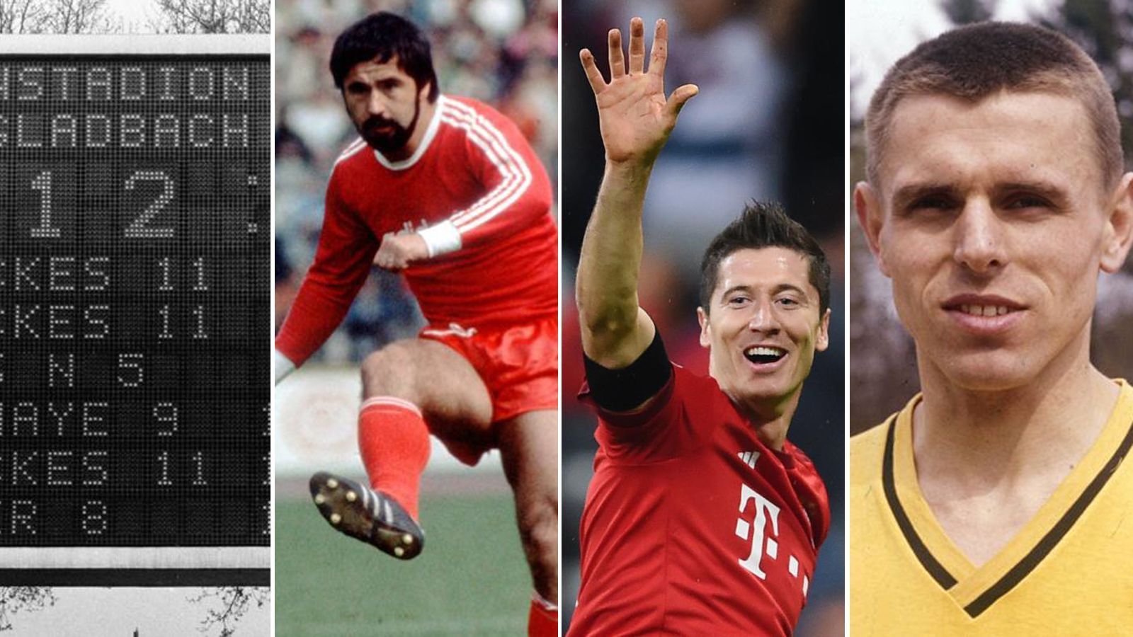 
                <strong>Die Tor-Rekorde der Bundesliga</strong><br>
                56 Jahre Bundesliga liegen hinter uns. 56 Jahre voller Tore, Tore, Tore. 52.214 waren es bislang. Doch welcher Klub erzielte die meisten? Welcher Spieler traf am öftesten in einer Partie? Und wer feierte den höchsten Sieg? ran.de präsentiert die Tor-Rekorde aus 56 Saisons und mehr als 17.000 Spielen Fußball-Bundesliga. (Stand: 16. Juni 2019)
              