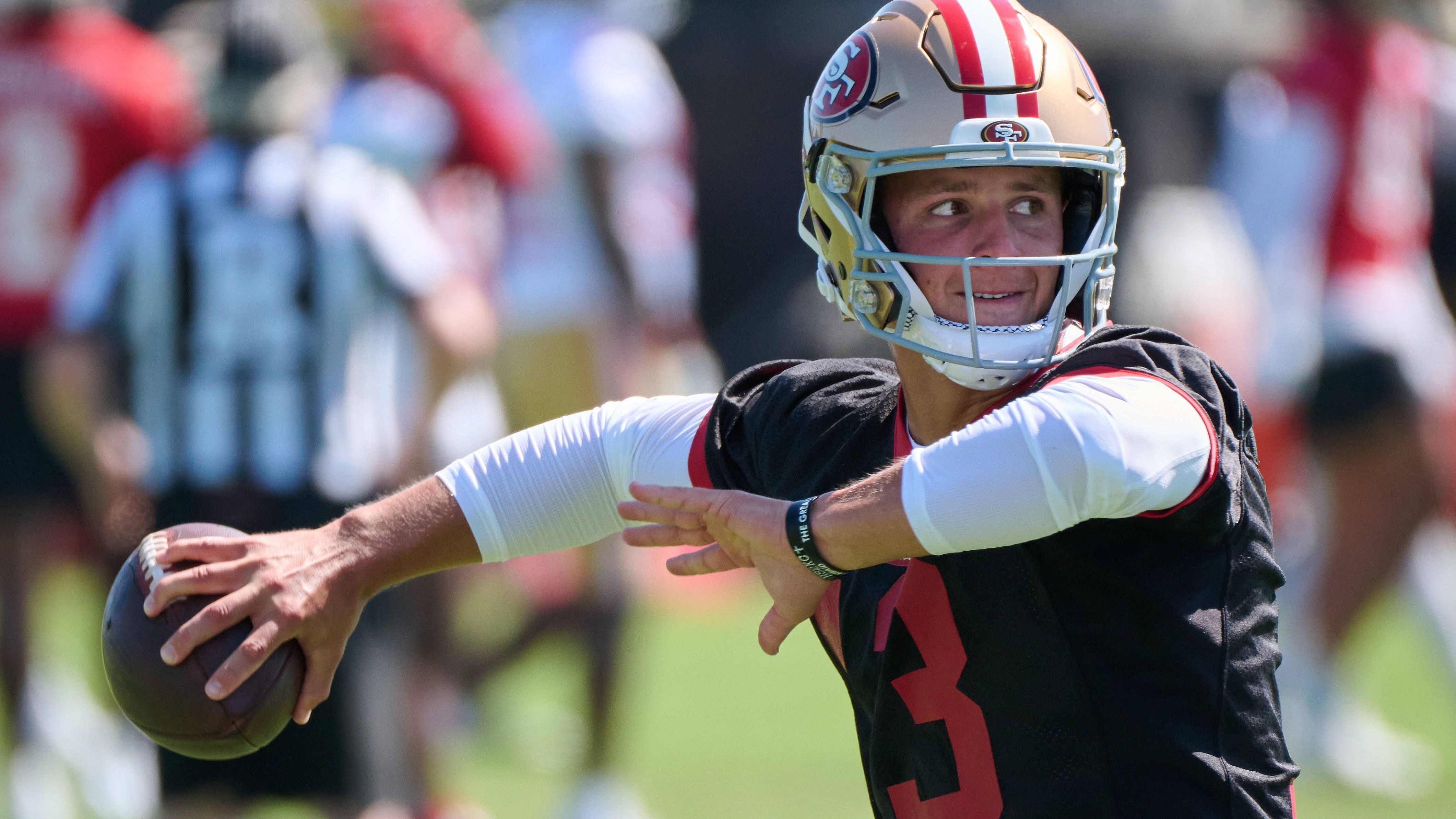 <strong>San Francisco 49ers</strong><br>• Starter: Brock Purdy<br>• Backup: Sam Darnold<br>• Im Kader: Brandon Allen