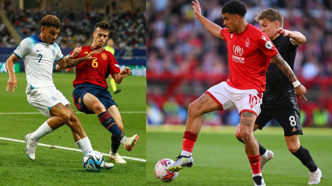 
                <strong>Morgan Gibbs-White, England, Nottingham Forest</strong><br>
                &#x2022; Morgan Gibbs-White, 23 (2000), England, Offensives Mittelfeld, bei Nottingham Forest bis 2027 unter Vertrag, Marktwert 40 Millionen Euro.<br>Bewies im Halbfinale gegen Israel Moral als er in der 17. Minute einen Elfmeter verschoss und seine Mannschaft dann 25 Minuten später aus dem Spiel heraus in Führung brachte. Zudem trug er drei Vorlagen zum EM-Titel der "Young Lions" bei. 
              