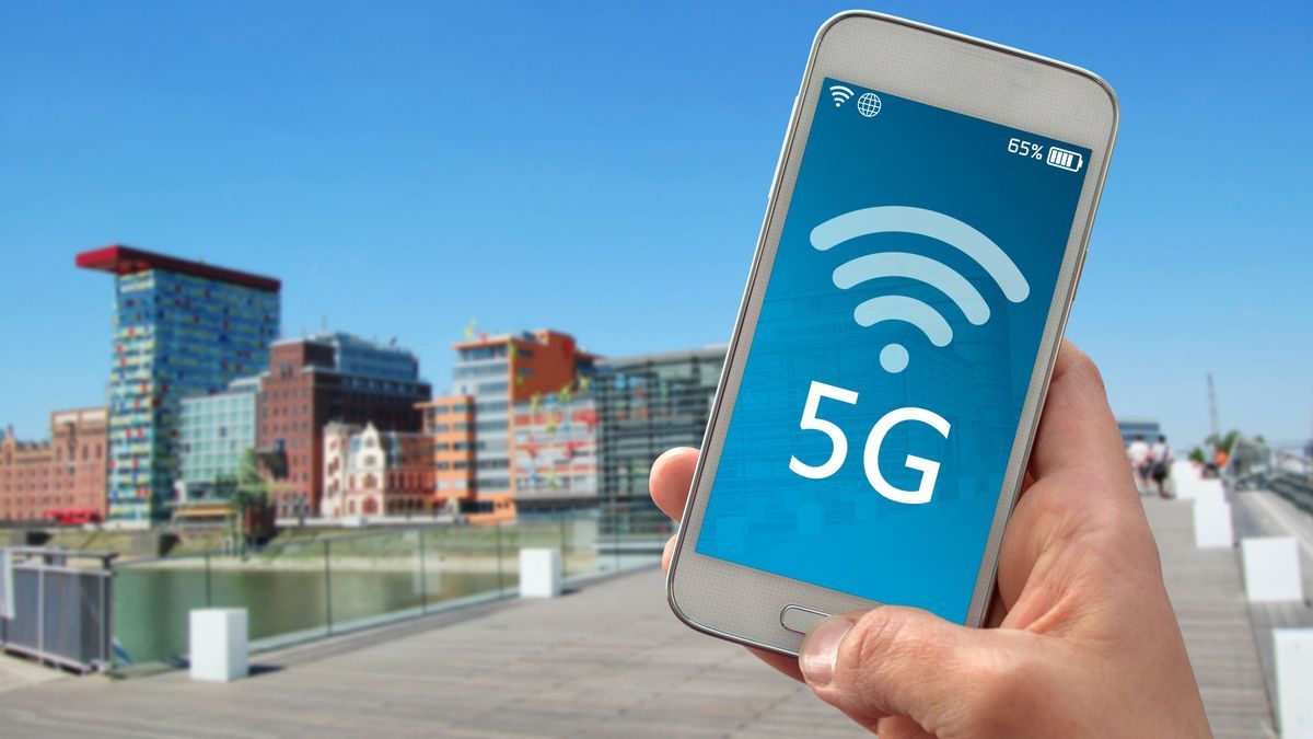 Smartphone mit Netzabdeckung Bandbreite 5G