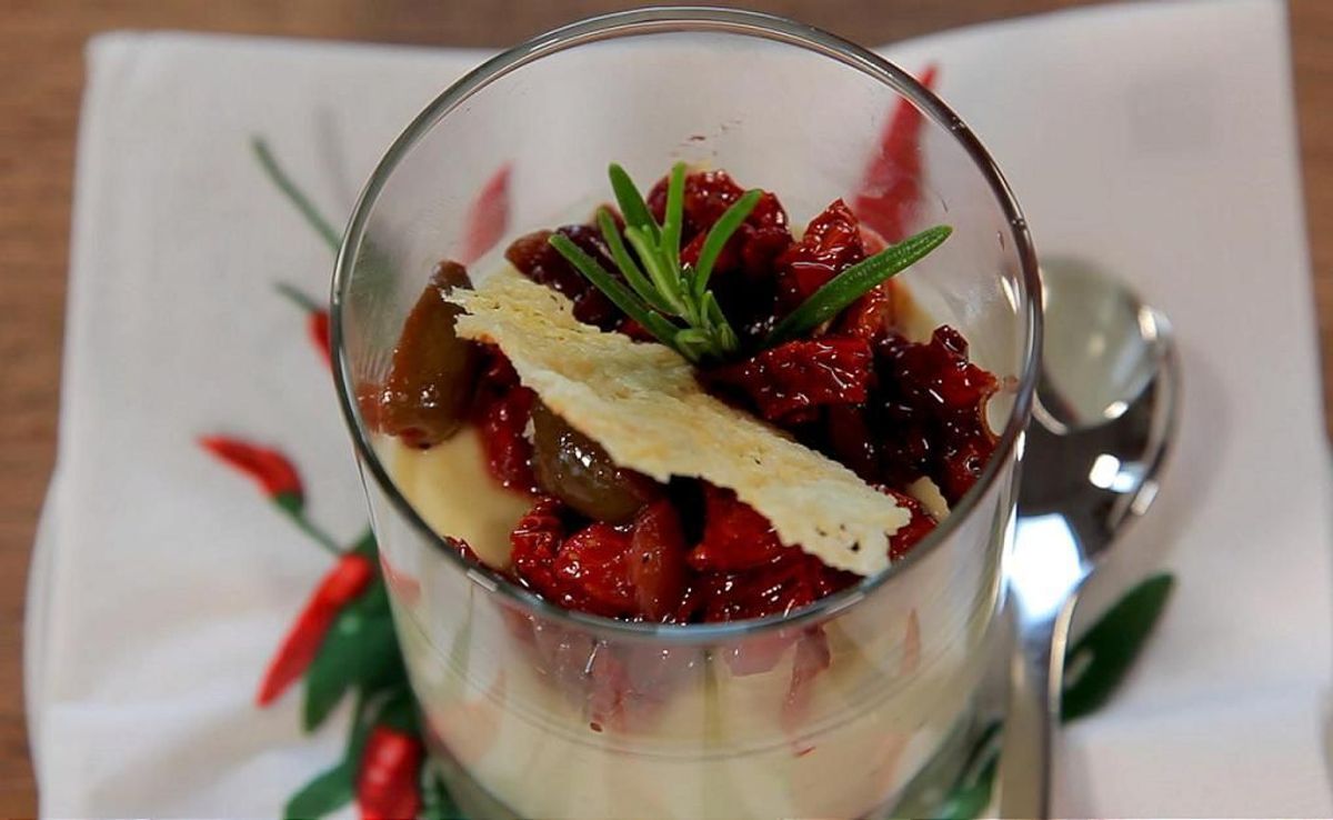 Ziegenkäse Panna Cotta