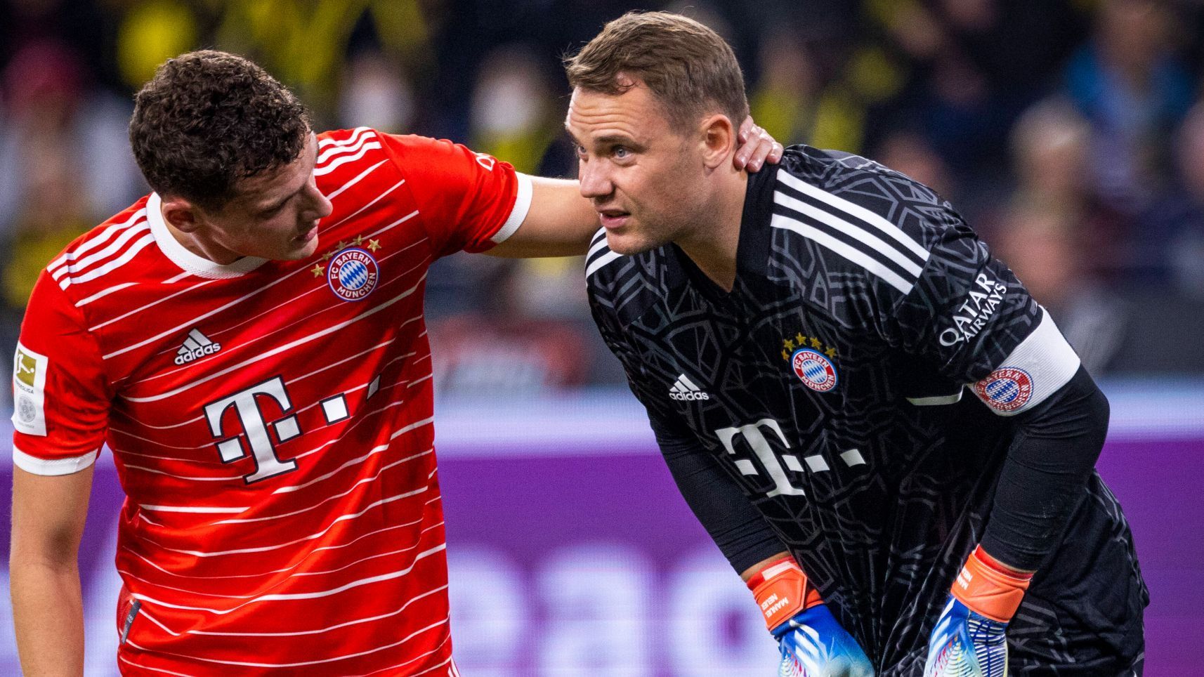 
                <strong>Oktober 2022 - Schultereckgelenksprellung</strong><br>
                Kurz vor dem ersten Spiel der deutschen Nationalmannschaft bei der WM 2022 in Katar war der Fitnesszustand von Manuel Neuer unklar. Der Keeper des FC Bayern München laborierte an einer hartnäckigen Schultereckgelenksprellung und verpasste deswegen sieben Pflichtspiele des Rekordmeisters. Zum Großevent wurde er dennoch rechtzeitig fit. Neuers Ausfallzeit: 24 Tage und sieben Spiele. 
              