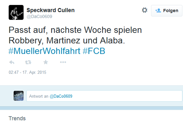 
                <strong>Twitterreaktionen auf das Müller-Wohlfahrt-Aus</strong><br>
                ... klar, und Jens Jeremies ;-)
              