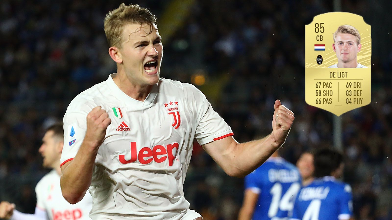 
                <strong>Abwehr: Matthijs de Ligt (+8/Juventus Turin)</strong><br>
                Spielstärke: 85Potenzial: 93 (+8)
              