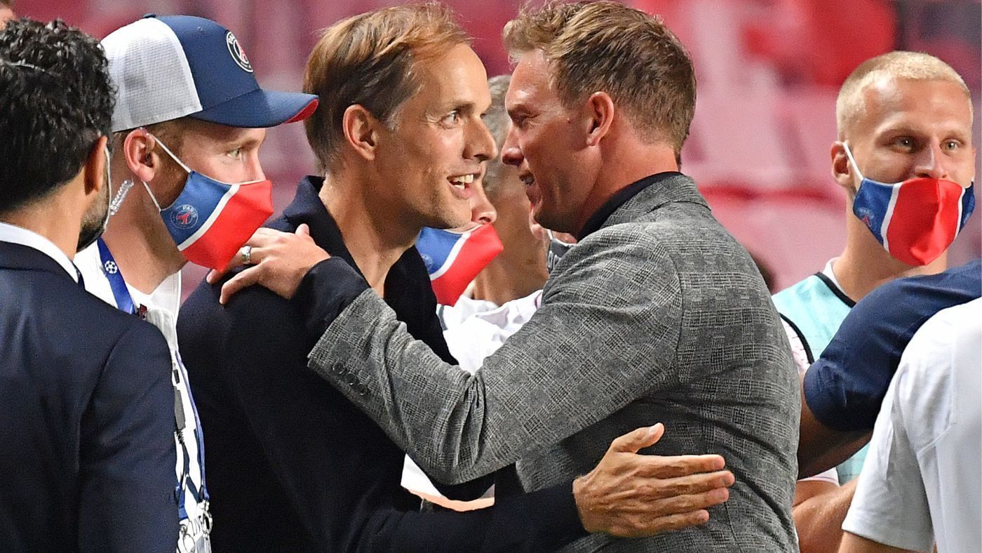 
                <strong>Tuchel im Vergleich mit Nagelsmann: Deutlich schlechterer Punkteschnitt</strong><br>
                In München verantwortete Tuchel unterm Strich kurz nach Amtsübernahme das Aus in zwei Wettbewerben, fuhr insgesamt drei Niederlagen in sieben Spielen ein - und errang in der Bundesliga bislang einen Punkteschnitt von lediglich 1,75.Julian Nagelsmann sammelte zuvor in 50 Partien im Schnitt 2,16 Punkte pro Spiel. Das ist noch vor Jupp Heynckes (2,15) der fünftbeste Punkteschnitt aller Bayern-Trainer.
              