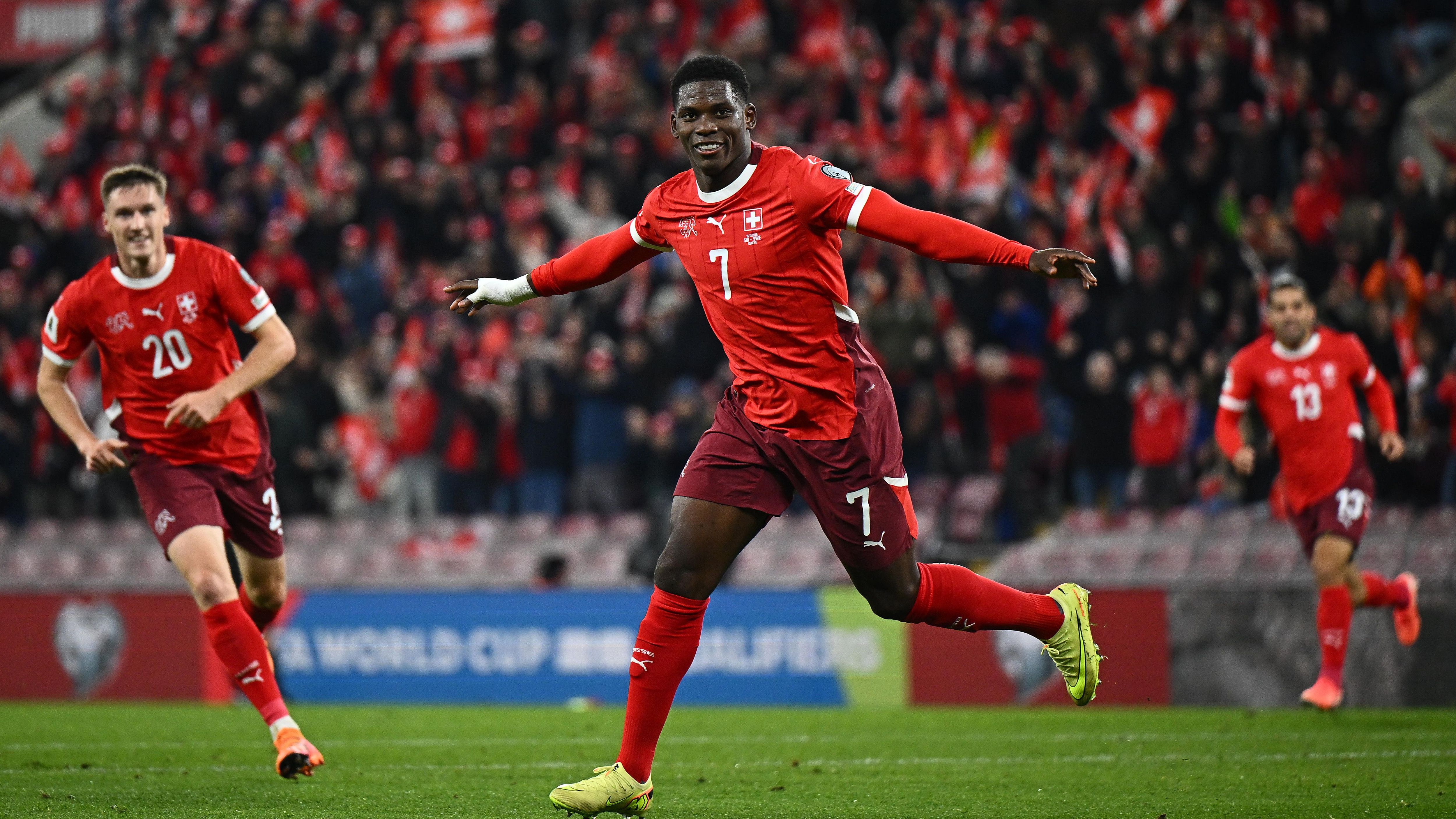 <strong>Schweiz</strong><br>Die Schweizer Nationalmannschaft machte im Spiel gegen den Zweiten der Gruppe Kosovo den letzten Schritt zum WM-Endrunde. Damit die Kosovaren die Schweizer noch vom ersten Platz verdrängen hätten können, hätten sie einen Sieg mit sechs Toren Unterschied gebraucht. Durch den 1:1-Endstand war der Schweiz der Gruppensieg in Gruppe B nicht mehr zu nehmen.