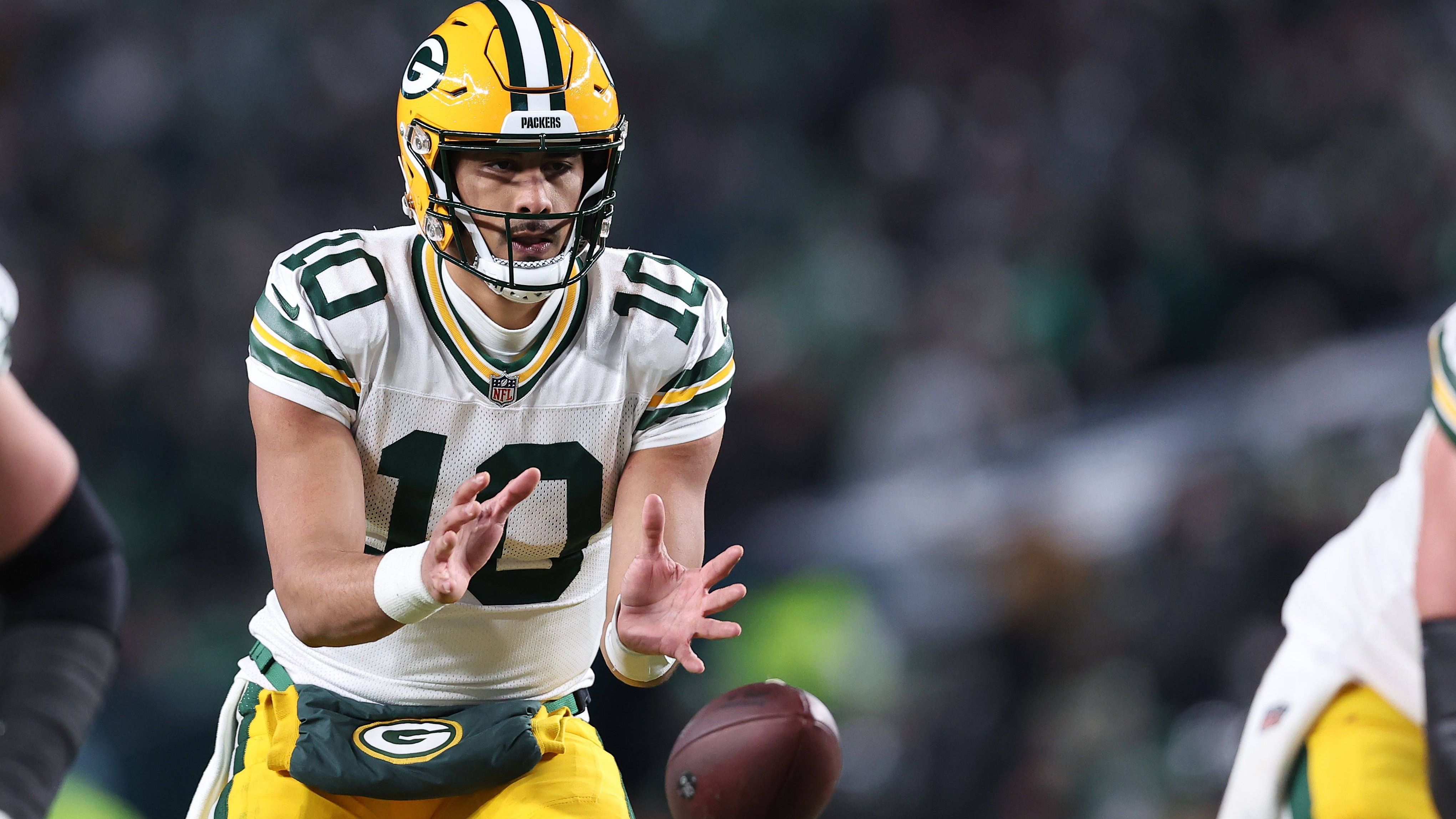 <strong>Green Bay Packers: Jordan Love</strong><br>Position: Quarterback<br>Gehalt 2025: 29,7 Millionen US-Dollar<br>Vertragsende: 2029
