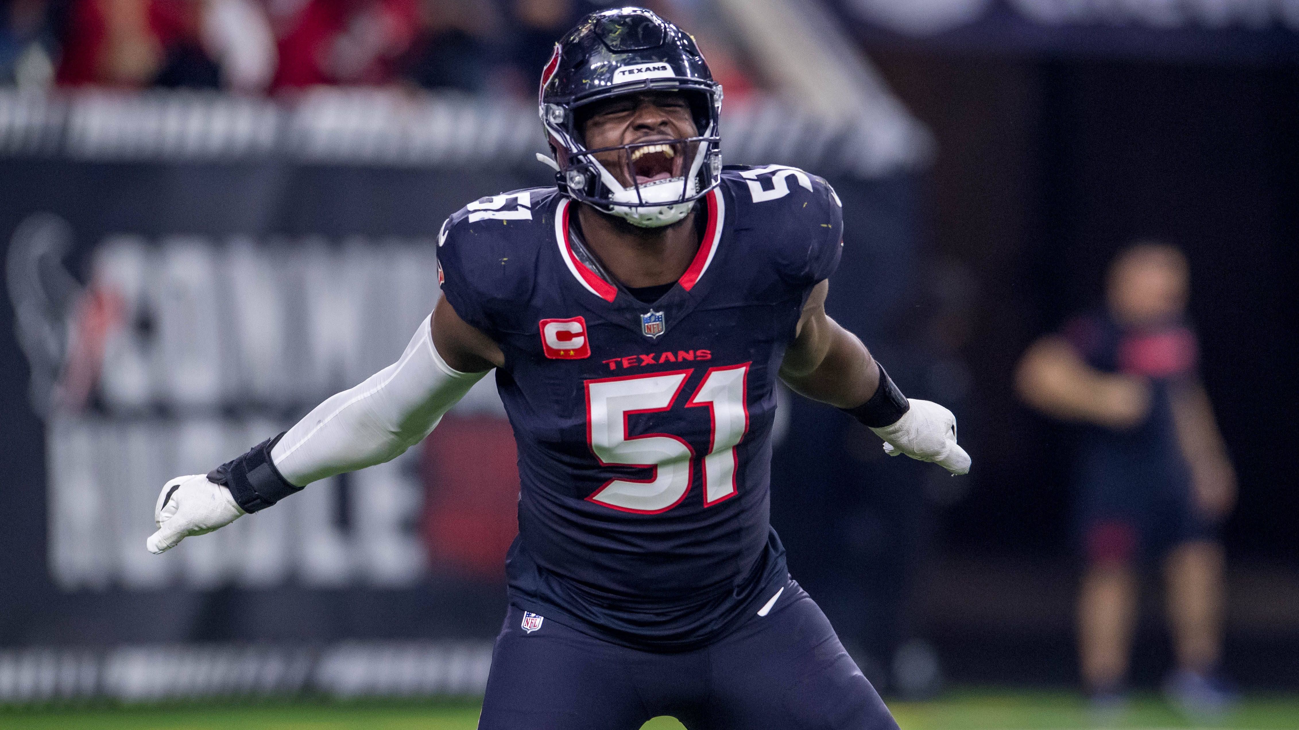 <strong>Platz 46: Will Anderson Jr. (Houston Texans)</strong><br>- Position: Defensive End<br>- Platzierung letzte Saison: -