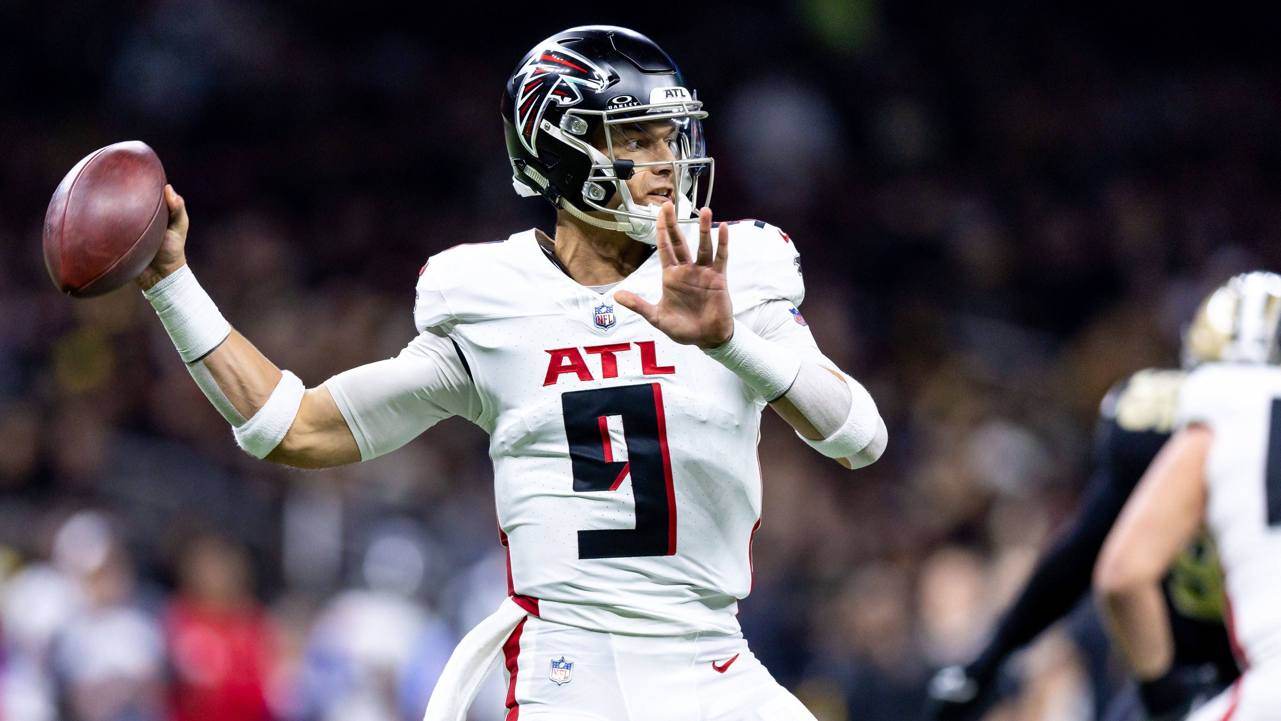 <strong>Platz 29: Atlanta Falcons</strong><br>Gesamtentfernung: 133 Yards<br>Passing Touchdowns insgesamt: 17<br>Häufig eingesetzter Quarterback: Desmond Ridder (12 TDs in 15 Spielen)