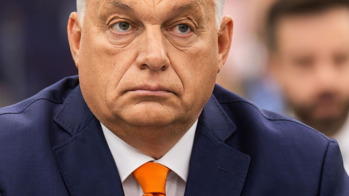 Archivaufnahme, 9. Oktober 2024, Frankreich, Straßburg: Viktor Orbán, Ministerpräsident von Ungarn, im Plenarsaal des Europäischen Parlaments