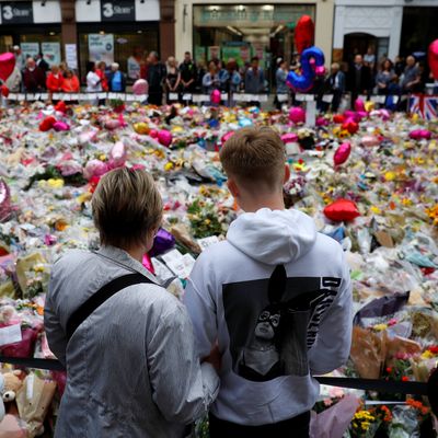 Der St. Ann's Square in Manchester nach dem Terroranschlag