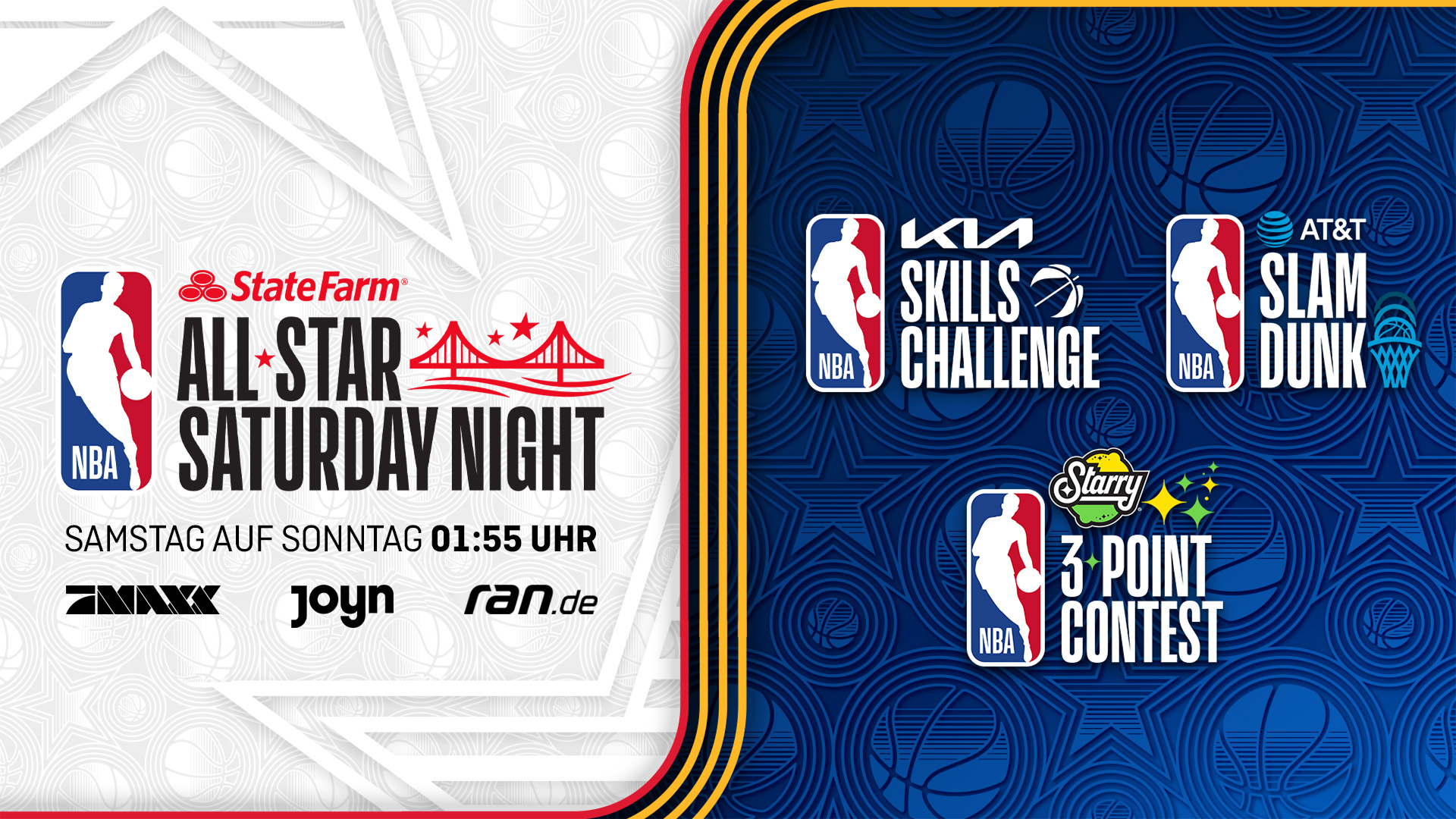 <strong>NBA All Star Game: Die Competitions und die Teilnehmer</strong><br>Ein wesentlicher Bestandteil des All Star Games sind die&nbsp;Skill Games (<a href="https://www.ran.de/sports/basketball/nba/livestreams/nba-all-star-saturday-night-live-dunking-contest-skills-challenge3-point-contest-auf-prosieben-maxx-joyn-rande-und-in-der-ran-app-496871">Sonntag, ab 1:55 Uhr live auf ProSieben MAXX, ran.de und Joyn</a>). <strong><em>ran</em></strong> verrät, wie die Wettbewerbe funktionieren und welche Stars teilnehmen.