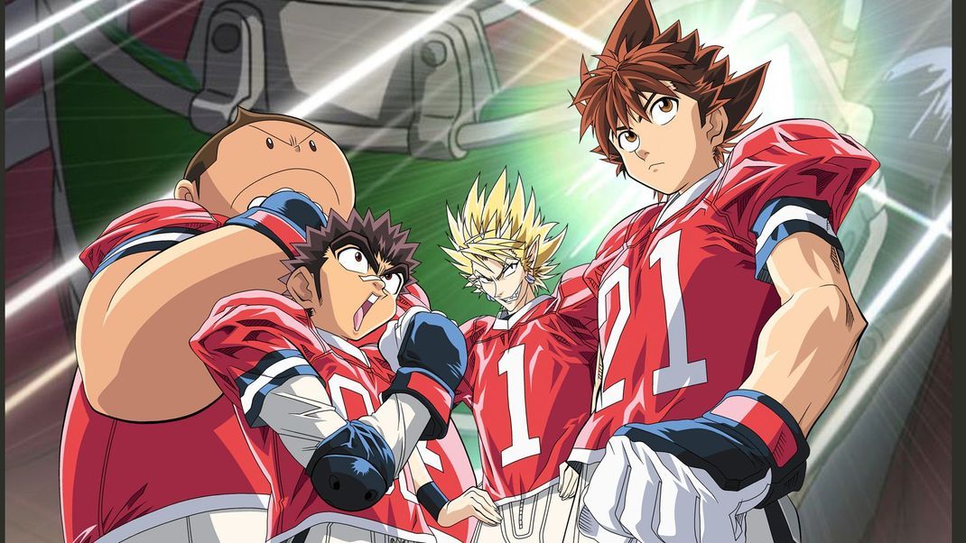 V. l. n. r.: Sena, Yoichi, Monta und Ryokan - die Helden von "Eyeshield 21".