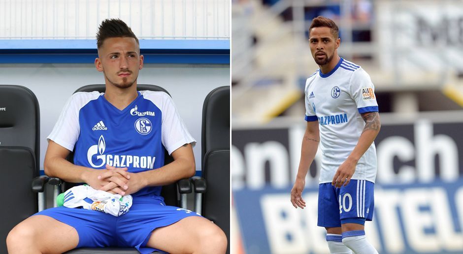 
                <strong>FC Schalke 04</strong><br>
                Donis Avdijaj (l.) und Sidney Sam durften beim FC Schalke nicht mit ins Trainingslager reisen. Beiden wurde ein Abgang wohl nahegelegt. Avdijaj machte zuletzt durch unpassendes Verhalten und Verspätungen beim Training auf sich aufmerksam. Während bei dem Youngster auch ein Leih-Geschäft denkbar wäre, hat Sam wohl gar keine Zukunft mehr bei den "Königsblauen".
              