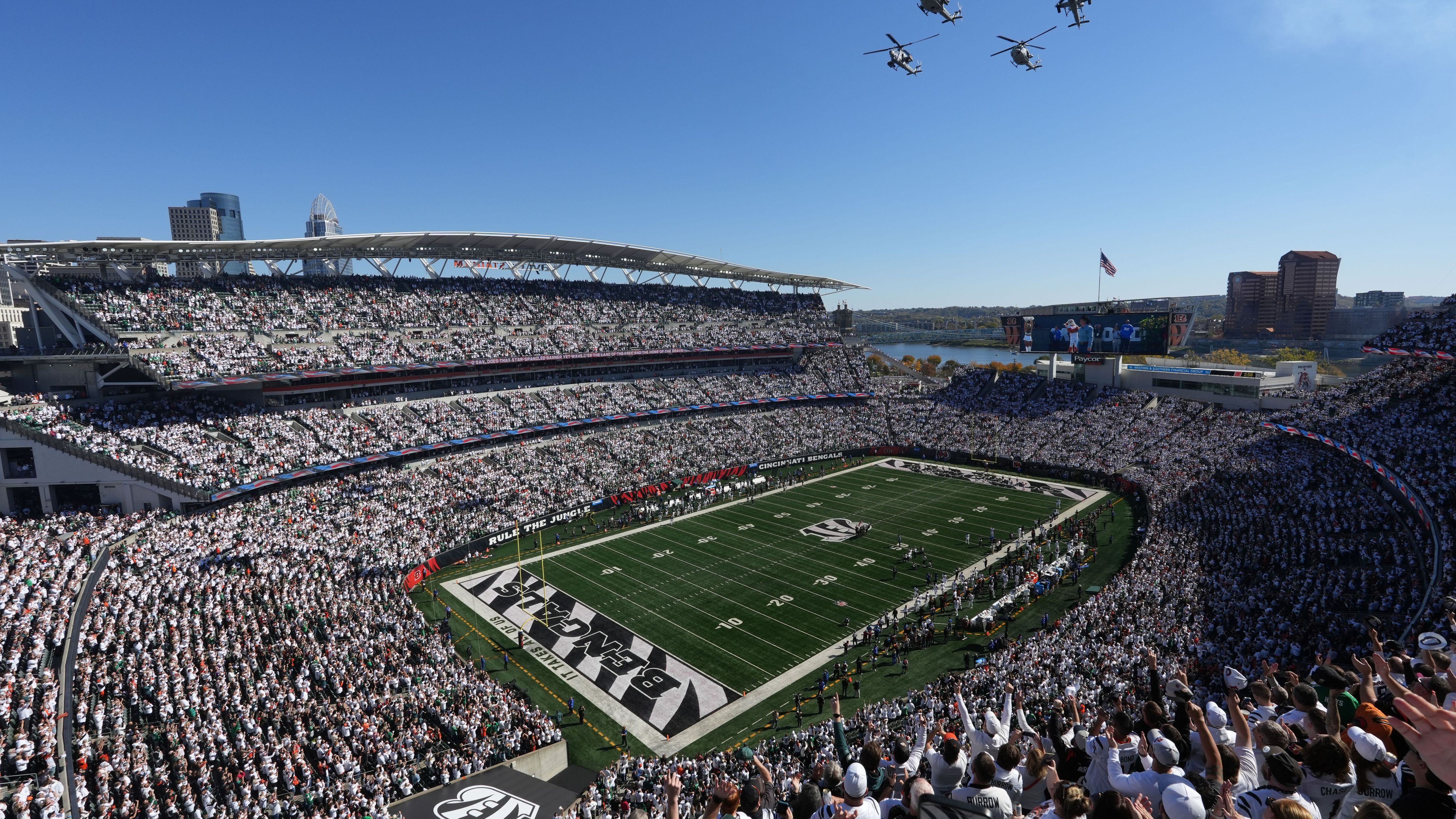 <strong>25. Platz (geteilt): Paycor Stadium – Cincinnati Bengals</strong><br>Durchschnittliches Rating: 4.0