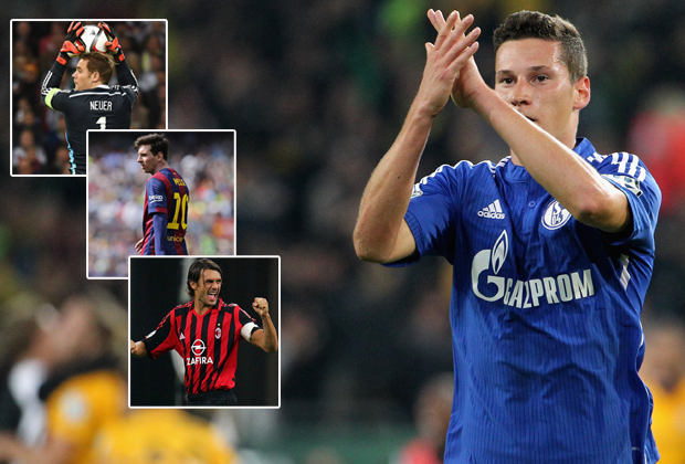 
                <strong>Julian Draxler: Das ist meine Traum-Elf</strong><br>
                Julian Draxler absolvierte bereits mit 21 Jahren über 100 Spiele für den FC Schalke 04. Jetzt stellt der Weltmeister im Fußball-Magazin "11 Freunde" seine persönliche Traum-Elf auf. In offensiver Manier lässt er ein 3-5-2 System spielen.
              