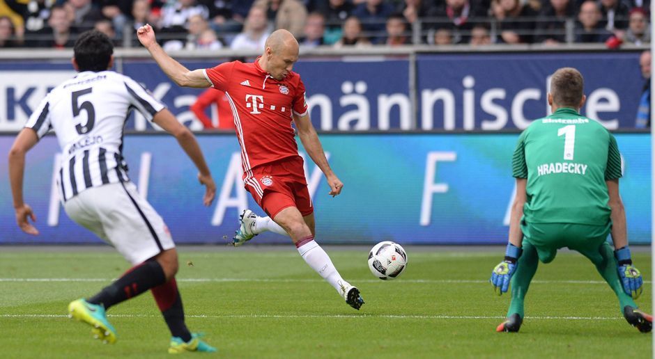 
                <strong>Arjen Robben</strong><br>
                Arjen Robben: in der ersten Halbzeit der einzige auffällige Bayern-Angreifer. Der Niederländer besorgt das frühe 1:0 mit einem präzisen Flachschuss. Baut in der zweiten Hälfte etwas ab und wird in der 76. Minute ausgewechselt. ran.de-Note 2 
              