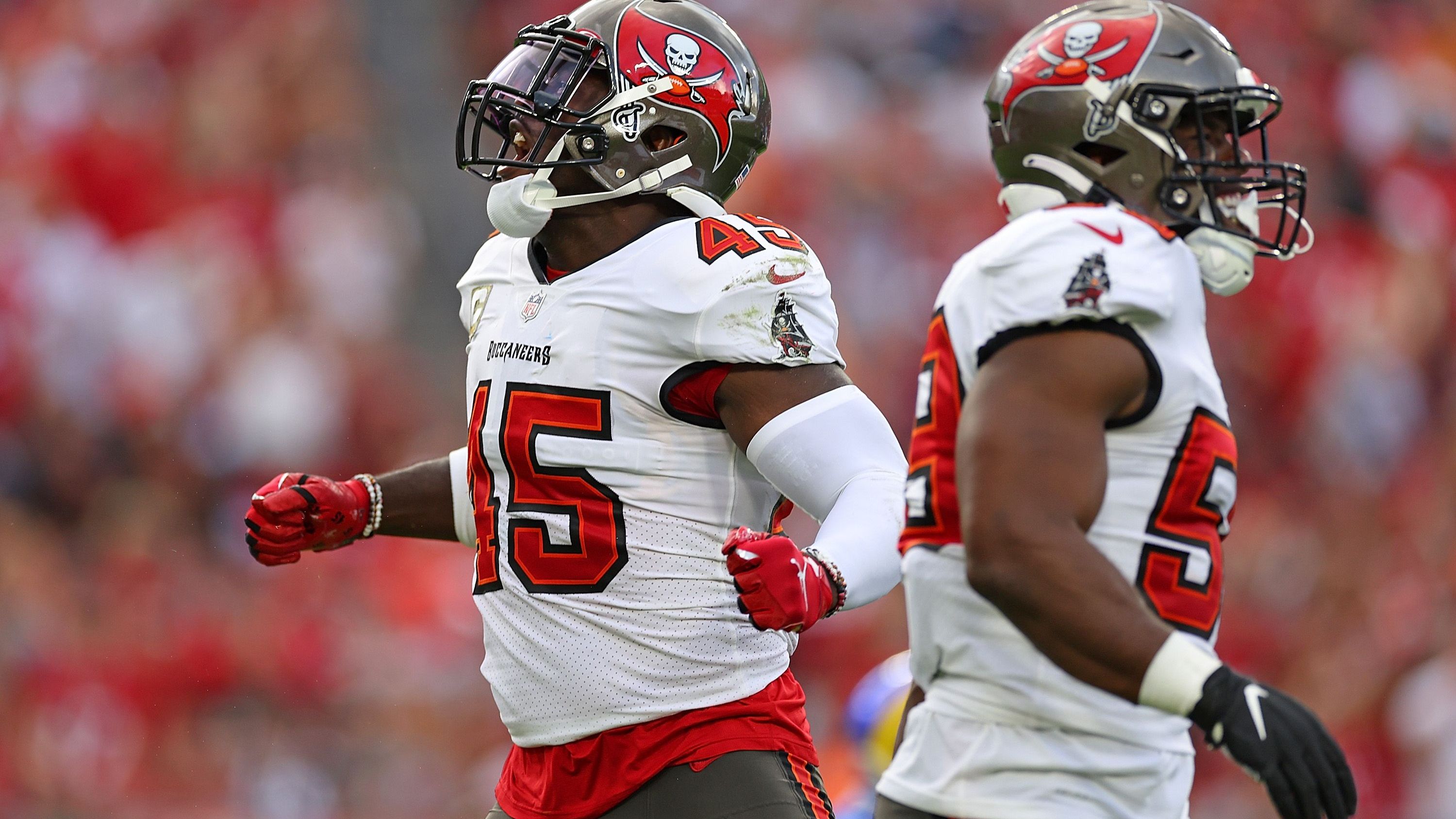 <strong>Tampa Bay Buccaneers: Stärken (Defensive)</strong><br>
                Deutlich stabiler wirkt dagegen die Defensive, die noch immer einige Säulen aus dem Super-Bowl-Sieg stellt. Vita Vea (Defensive Tackle), Shaq Barrett (Edge Rusher), Lavonte David (Linebacker) oder Antonie Winfield Jr. (Safety) können mit ihrer Erfahrung und Qualität ein Spiel an sich reißen.&nbsp;