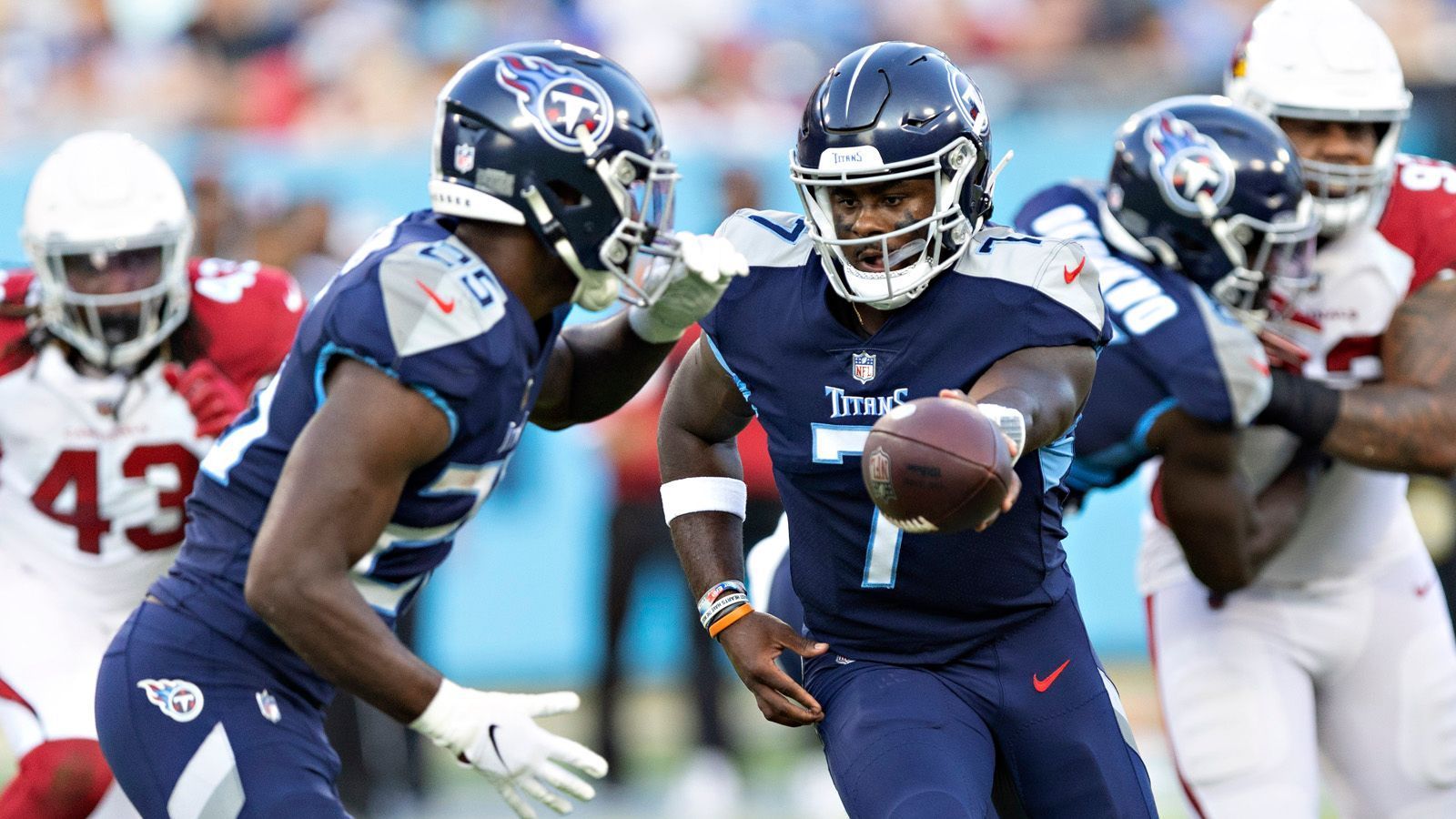 
                <strong>Tennessee Titans</strong><br>
                Quarterback (2): Ryan Tannehill, Malik WillisRunning Back (4): Derrick Henry, Dontrell Hilliard, Hassan Haskins, Julius ChestnutFullback (1): Tory CarterWide Receiver (5): Robert Woods, Nick Westbrook-Ikhine, Treylon Burks, Racey McMath, Kyle PhilipsTight End (3): Austin Hooper, Geoff Swaim, Chig OkonkwoOffensive Line (9): Ben Jones, Corey Levin, Aaron Brewer, Nate Davis, Jamarco Jones, Taylor Lewan, Nicholas Petit-Frere, Dillon Radunz, Dennis DaleyDefensive Line (7): Jeffery Simmons, Denico Autry, Naquan Jones, DeMarcus Walker, Kevin Strong, Da'Shawn HandLinebacker (8): Bud Dupree, Harold Landry III, Zach Cunningham, David Long Jr., Rashad Weaver, Ola Adeniyi, Dylan Cole, Chance CampbellSecondary (11): Kristian Fulton, Caleb Farley, Roger McCreary, Elijah Molden, Ugo Amadi, Tre Avery, Kevin Byard, Amani Hooker, Lonnie Johnson Jr., Joshua Kalu, A.J. Moore, Jr.Specialists (3): Randy Bullock, Morgan Cox, Ryan Stonehouse
              