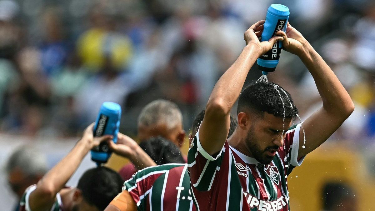 Eine Trinkpause während der Klub-WM in den USA