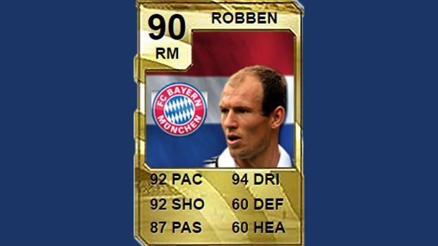 
                <strong>Mittelfeld: Arjen Robben (FC Bayern München) - Stärke 90</strong><br>
                Mittelfeld: Arjen Robben (FC Bayern München) - Stärke 90
              