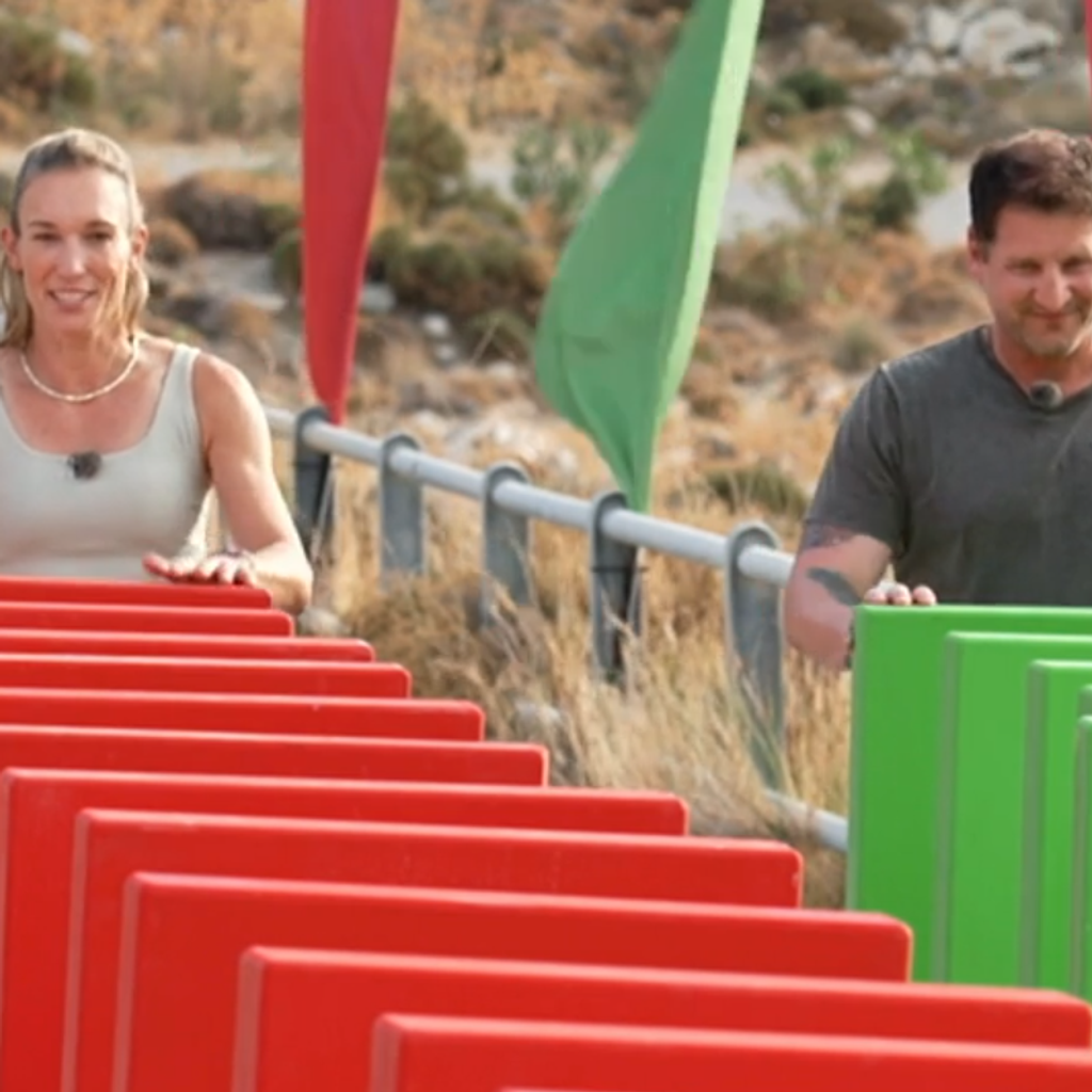 XXL-Domino-Challenge: Maike gerät an ihre Grenzen