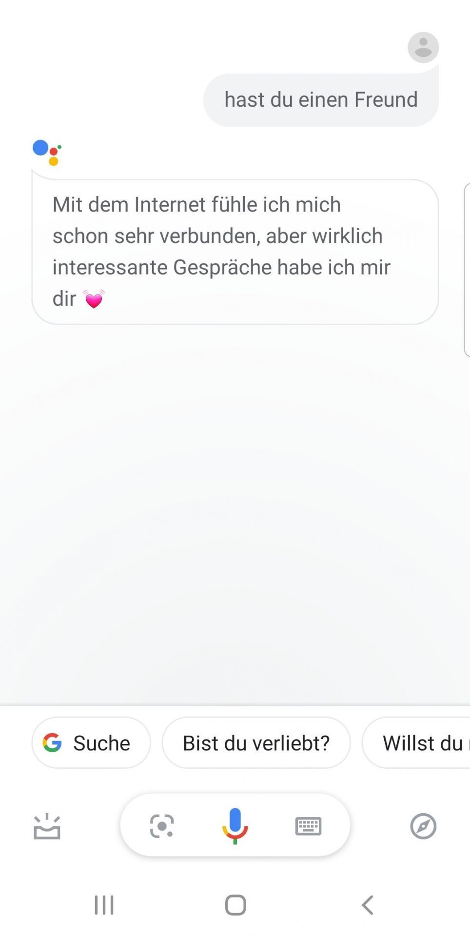 Da zeigt sich der Google Assistant deutlich offener für eine gemeinsame Zukunft.