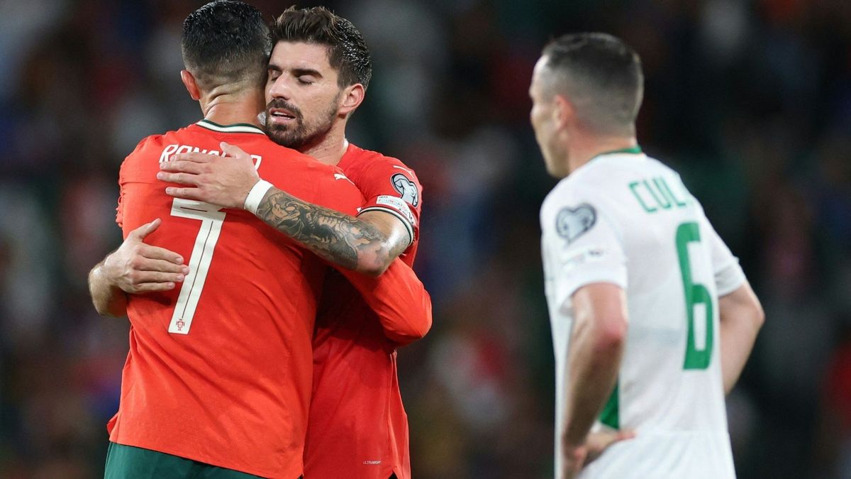 Geschafft: Cristiano Ronaldo (l.) und Ruben Neves
