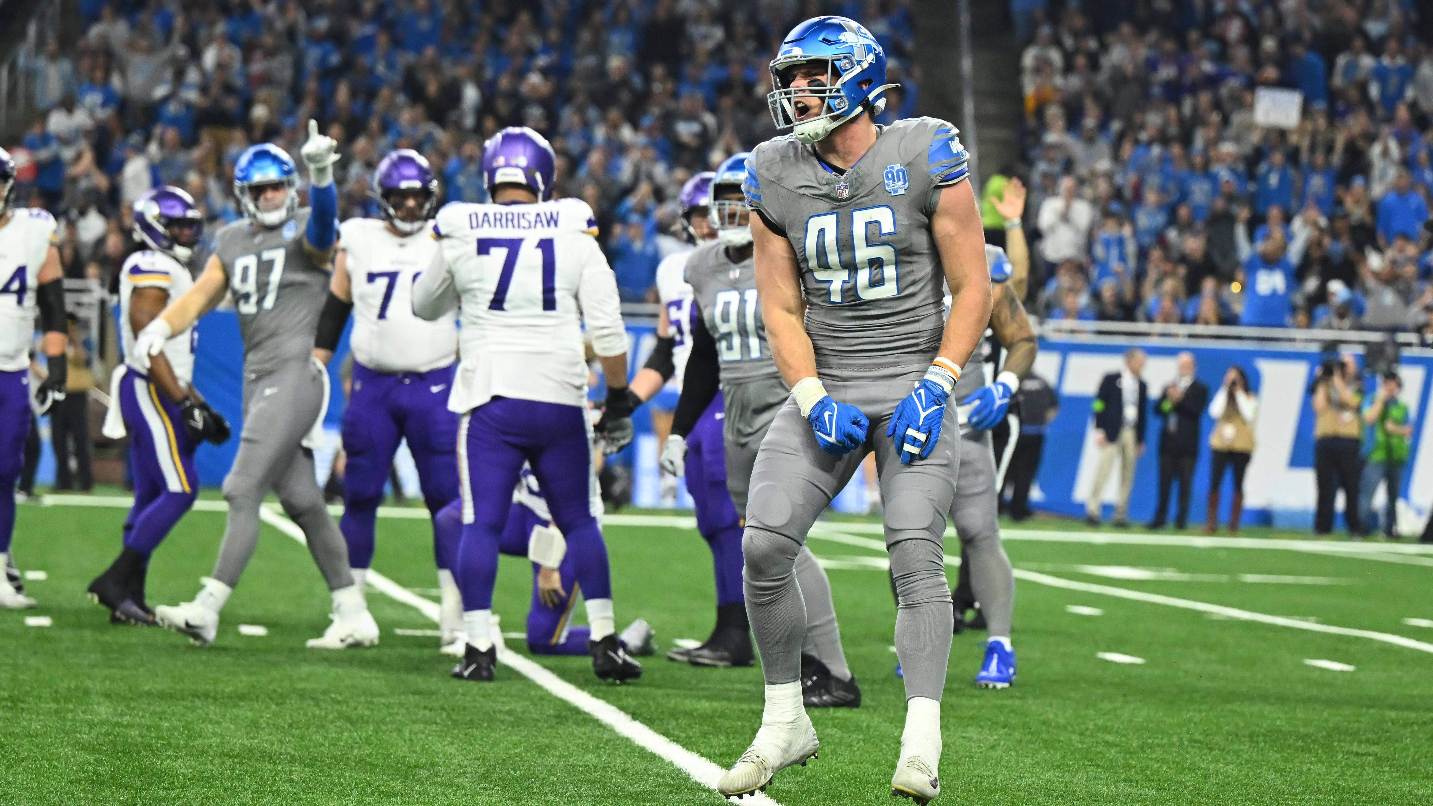 <strong>18. Pick: Jack Campbell (Detroit Lions)</strong><br>Jack Campbell blickt auf eine ordentliche Saison zurück. Er steuerte 52 Tackles und zwei Sacks bei. Besonders im Vorwärtsgang überzeugte er. Im Rückwärtsgang, also der Passverteidigung, taten sich allerdings einige Mängel auf. 42 Targets flogen in seine Deckung, Campbell ließ 35 Catches für 418 Yards und zwei Touchdowns zu.