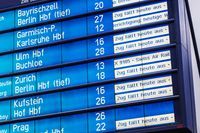 Zugausfall DB Streik Verspätungen Bahnhof 433514662