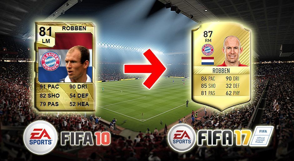 
                <strong>Arjen Robben (FIFA 10 - FIFA 17)</strong><br>
                Arjen Robben (FIFA 10 - FIFA 17).
              