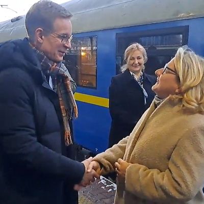 Svenja Schulze in Kiew eingetroffen