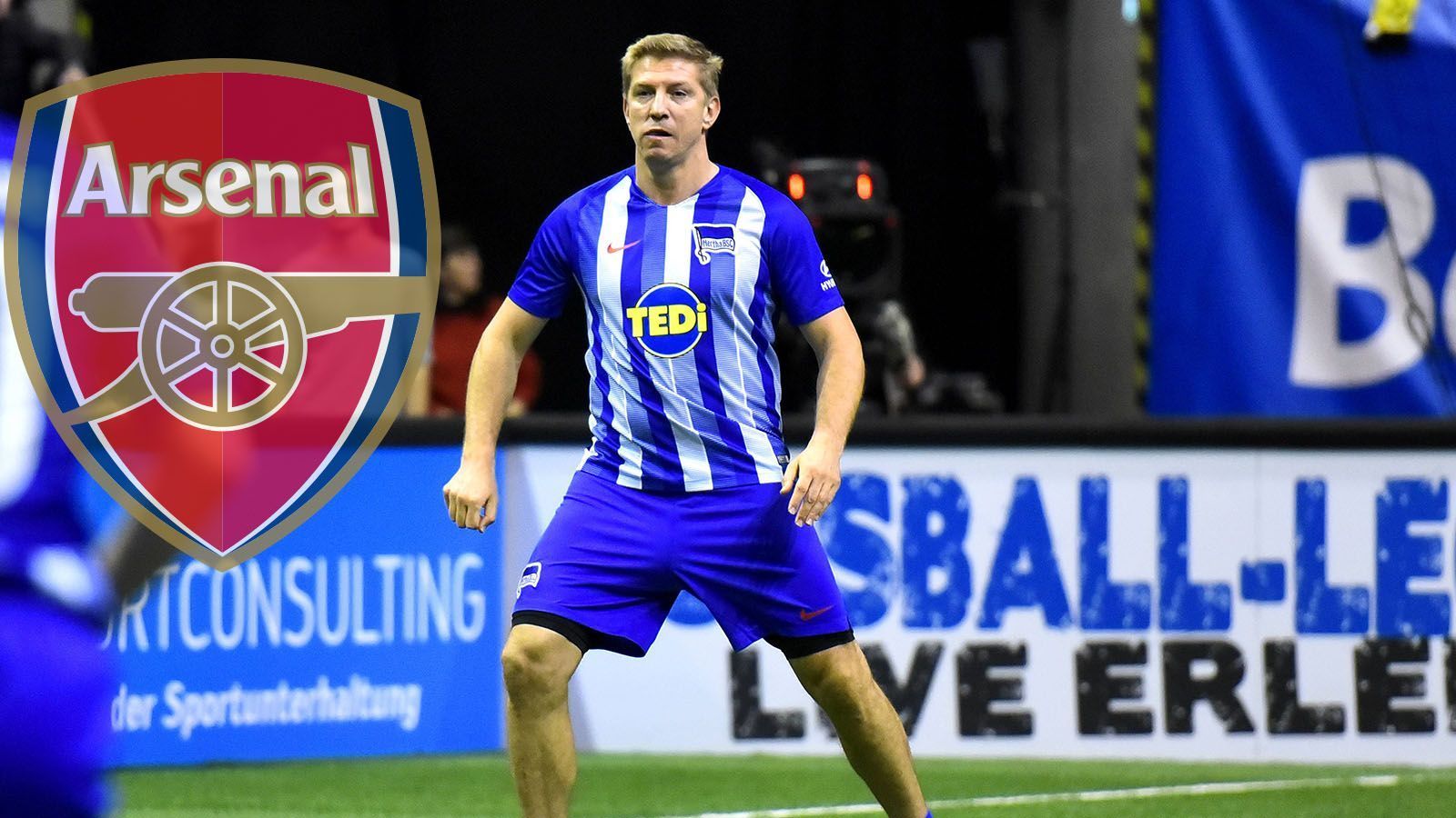 <strong>Marko Rehmer (FC Arsenal)</strong><br>
                Von 1998 bis 2005 lief Abwehrspieler Marko Rehmer für Hertha BSC auf. Mit seinen Leistungen weckte er damals unter anderem das Interesse des FC Arsenal. Doch der Transfer zu den Gunners kam nicht zustande, was aber nicht an Rehmer lag. "Ich hatte fantastische Gespräche mit Arsene Wenger." Herthas Ablöseforderung wollten die Gunners jedoch nicht bezahlen.