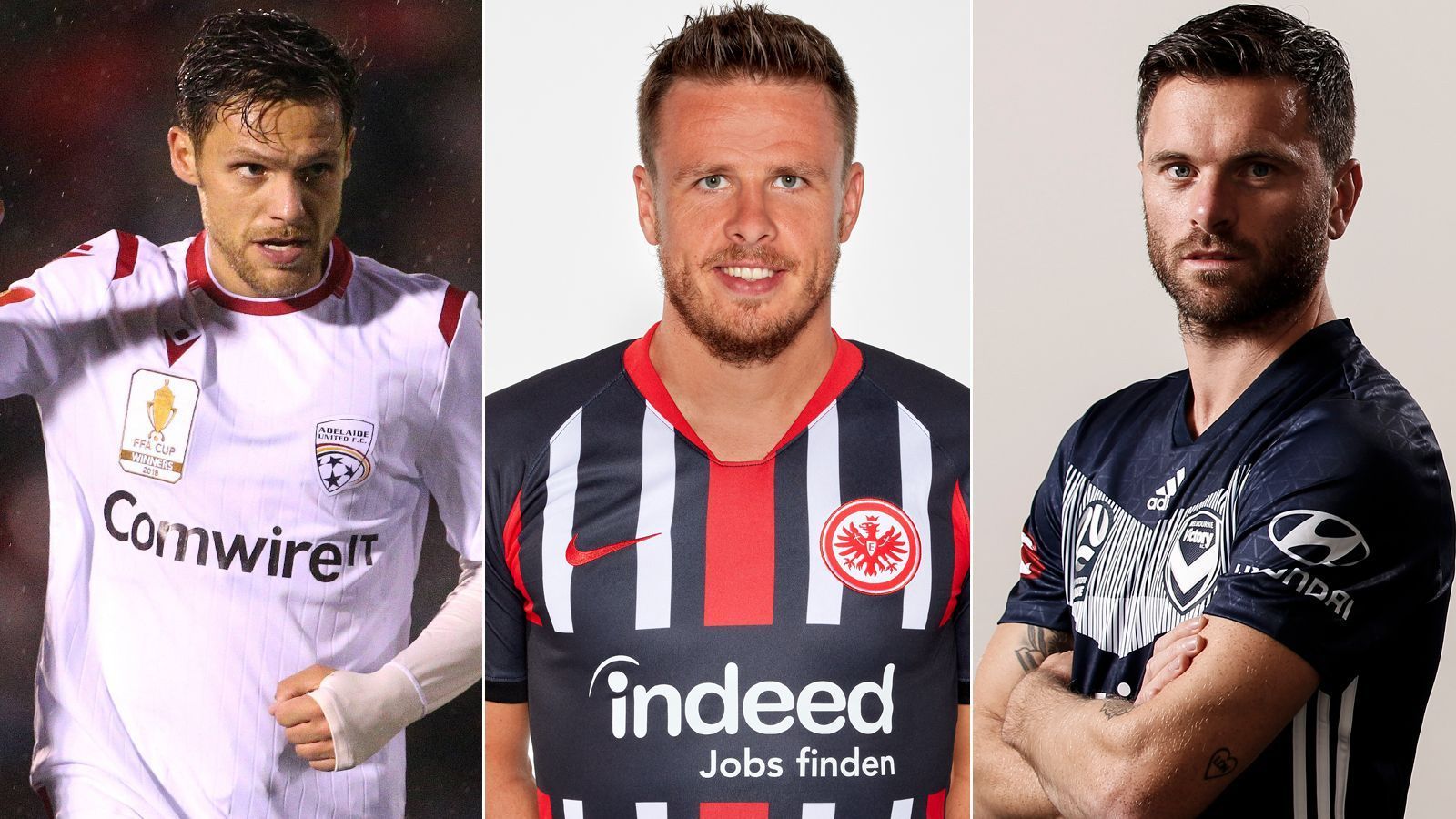 
                <strong>Die deutschen Spieler und Trainer in der A-League</strong><br>
                Australien bekommt einen weiteren deutschen Fußballer: Nicolai Müller (Mi.) wechselt von Eintracht Frankfurt nach "Down Under" zu den Western Sydney Wanderers. ran.de zeigt, welche weiteren deutschen Spieler und Trainer derzeit in der A-League unter Vertrag stehen. (Stand: 16. Oktober 2019)
              